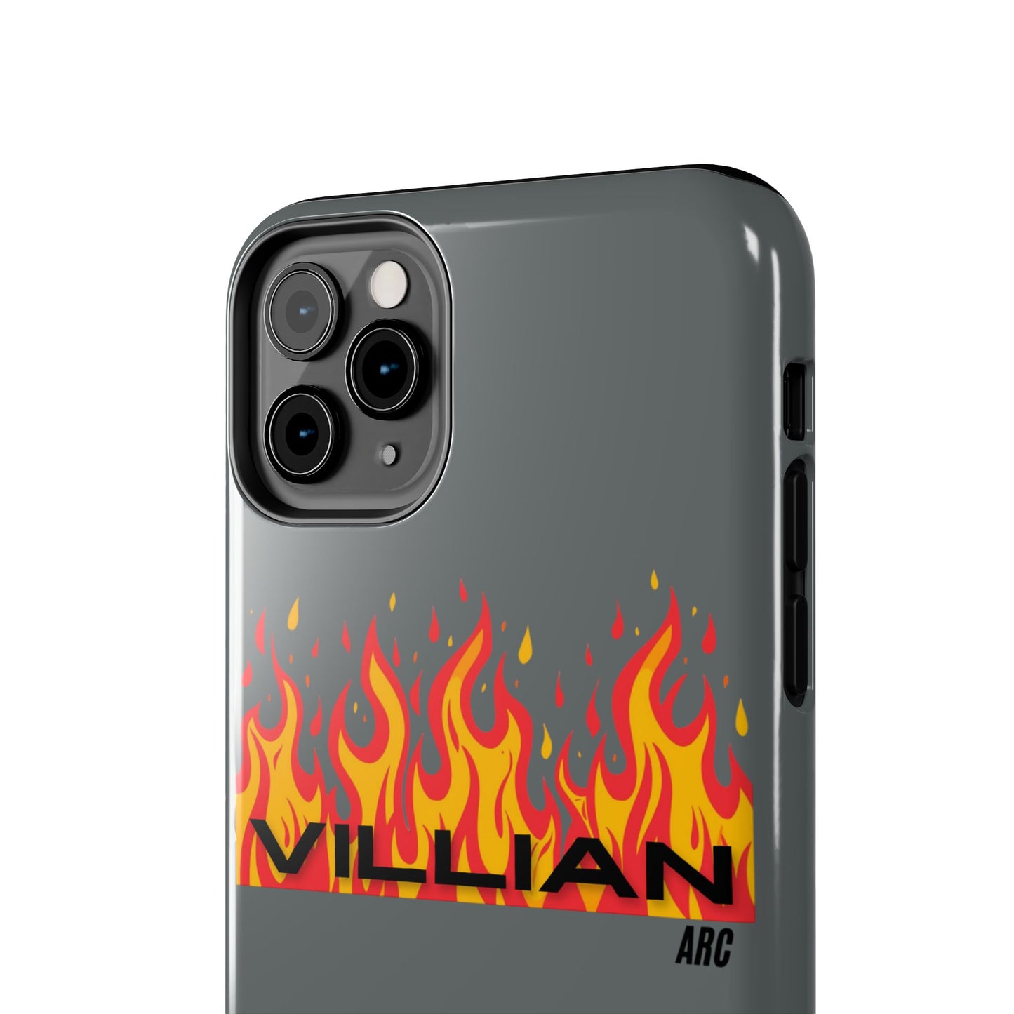 Flame 'Villian' Tough Phone Case – Protective Fire Graphic iPhone Case