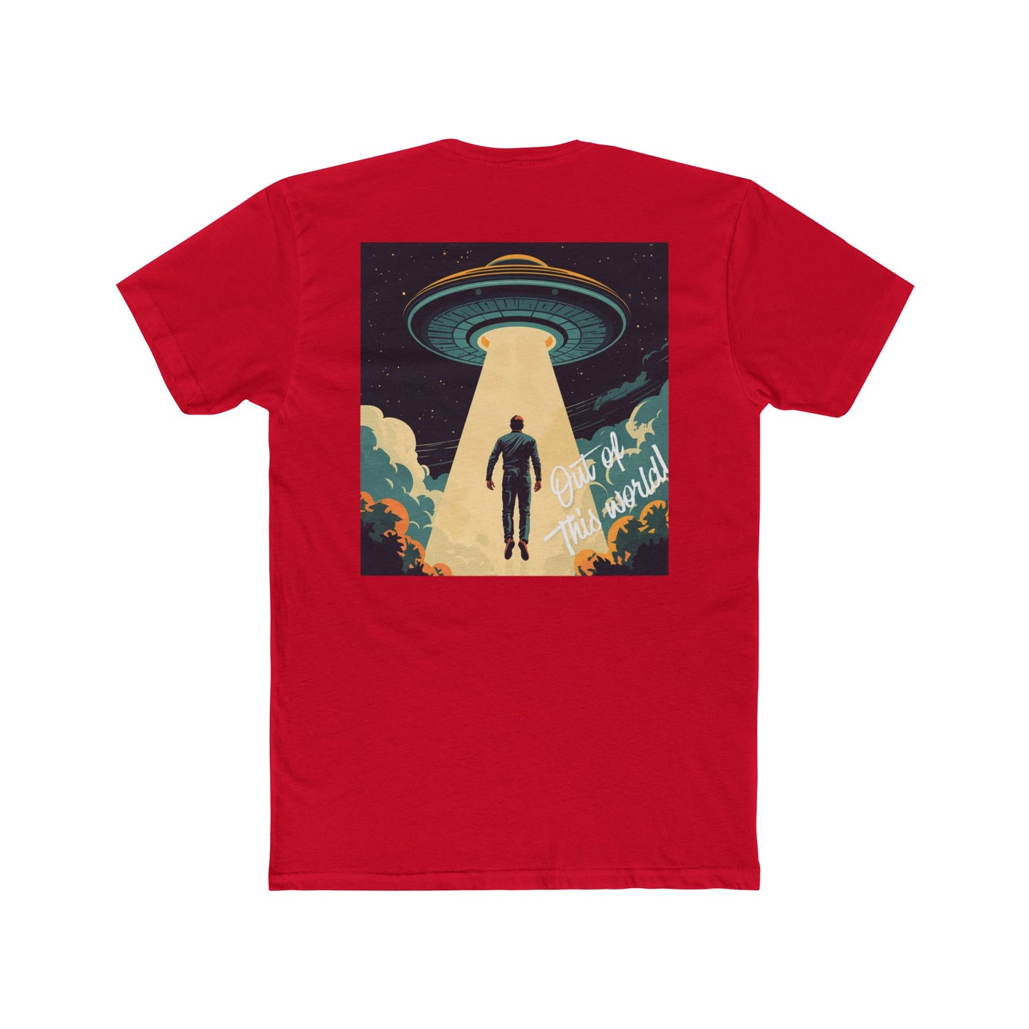 Alien Abduction T‑Shirt — Retro UFO Beam Design