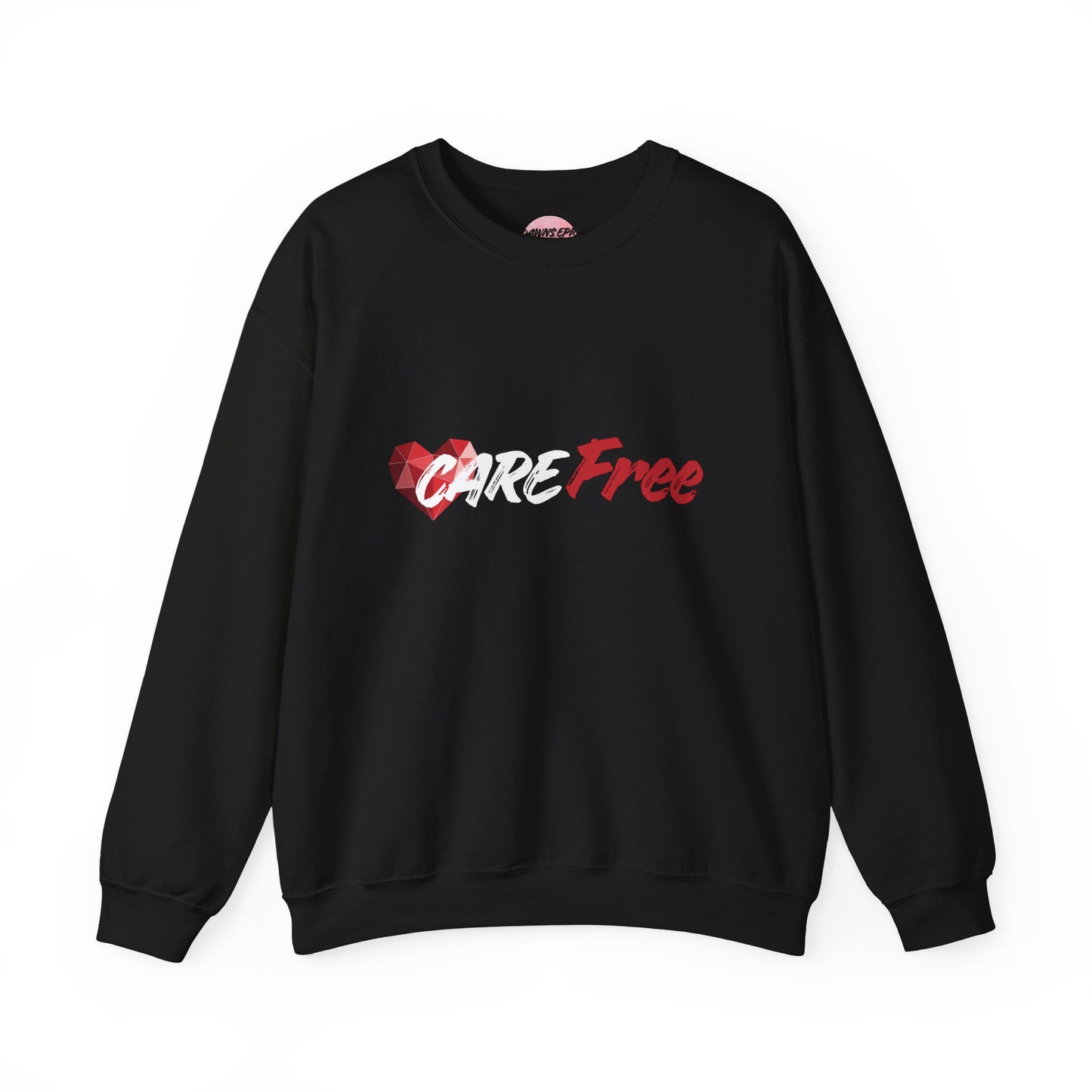 Crewneck Sweatshirt — Heart Graphic “Free” Minimalist Valentines Pullover