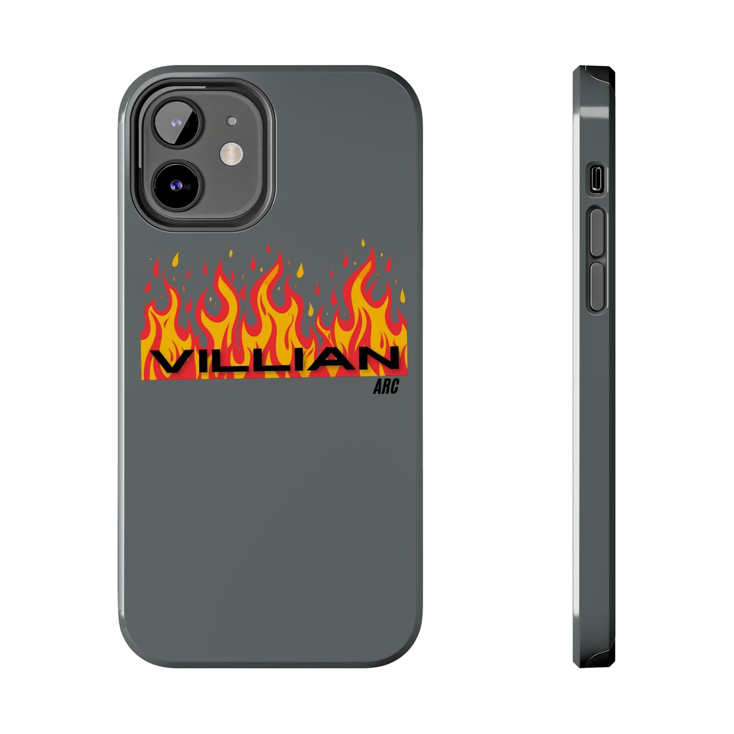 Flame 'Villian' Tough Phone Case – Protective Fire Graphic iPhone Case