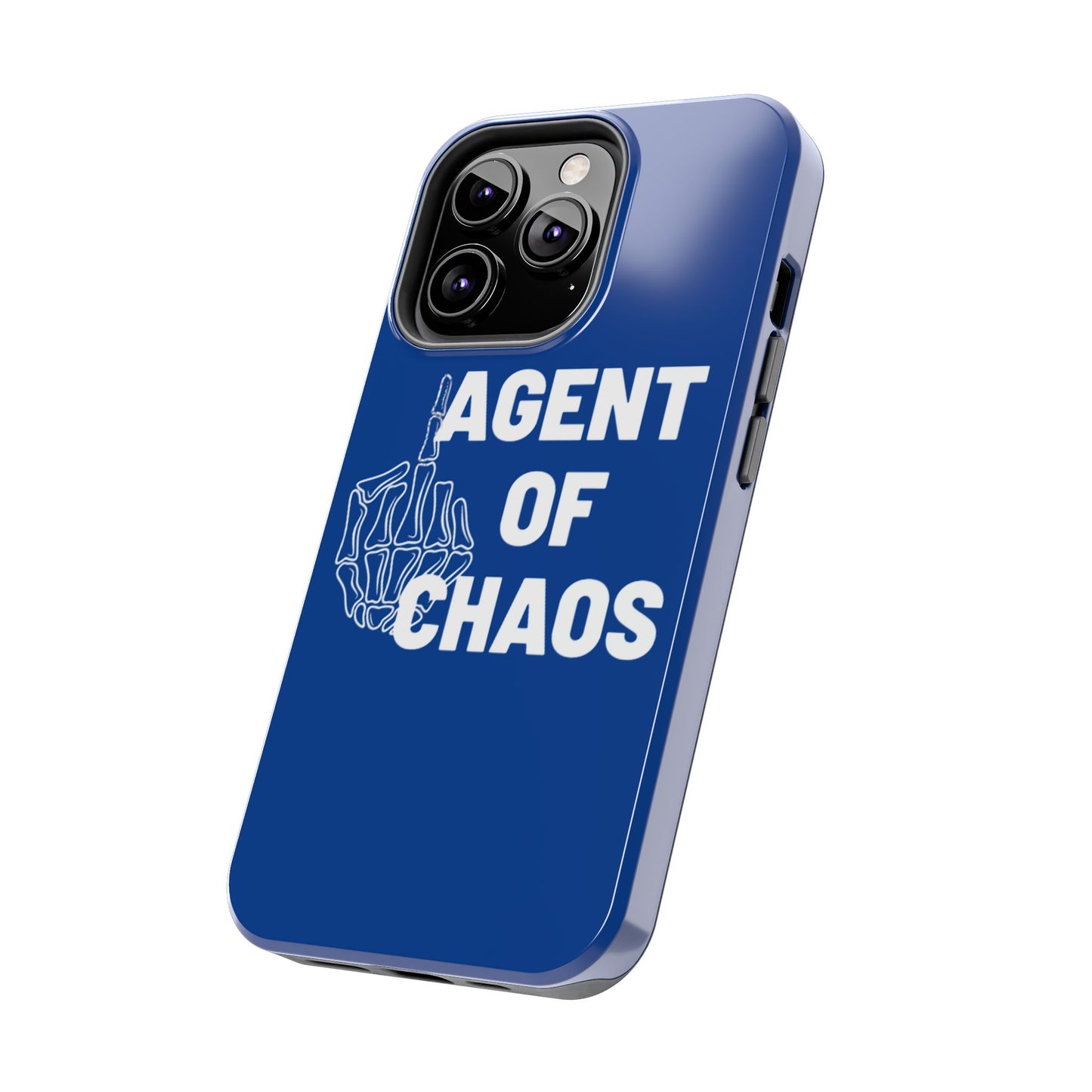 Phone Case — "Agent of Chaos" Bold Skeleton Graphic Rugged Protection