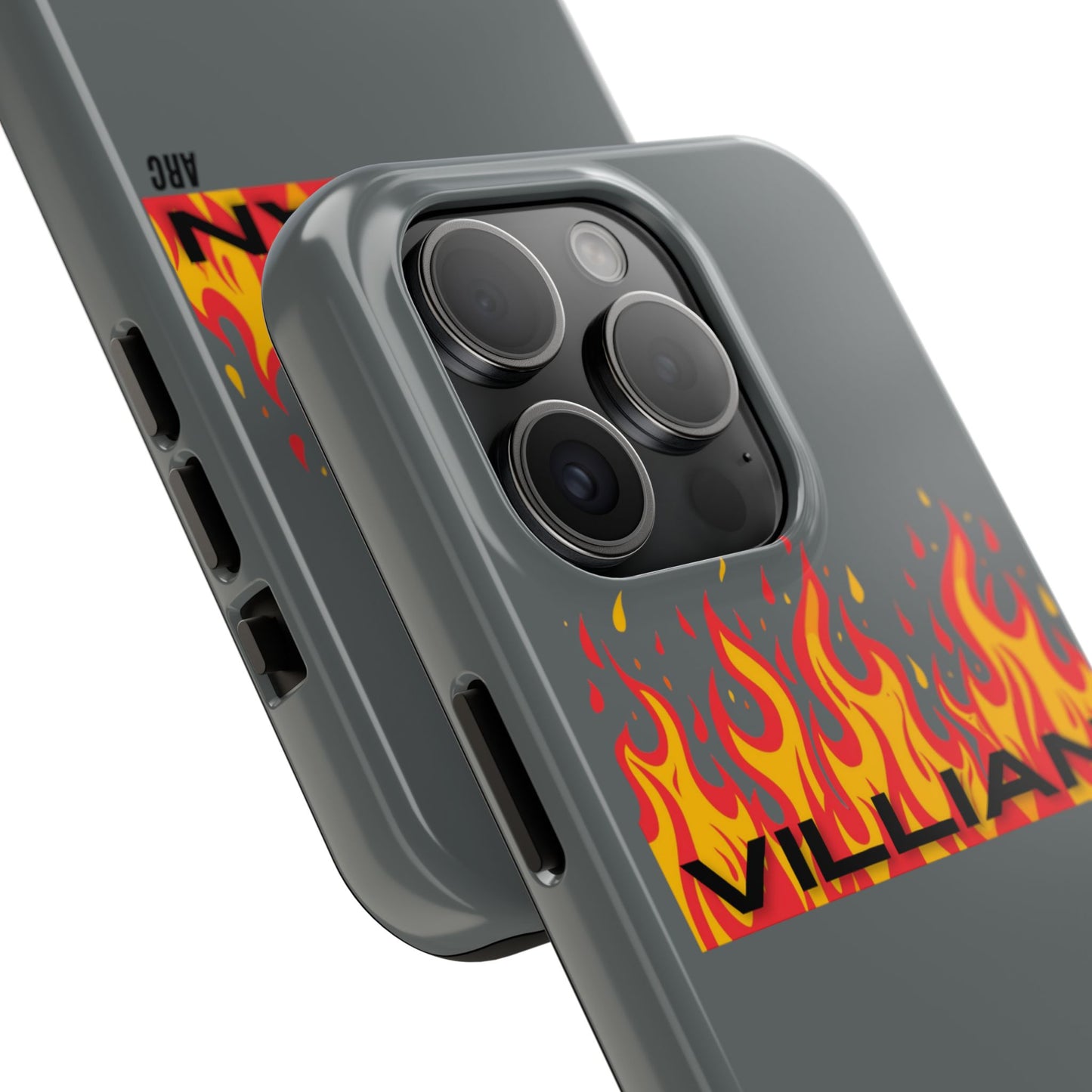 Flame 'Villian' Tough Phone Case – Protective Fire Graphic iPhone Case