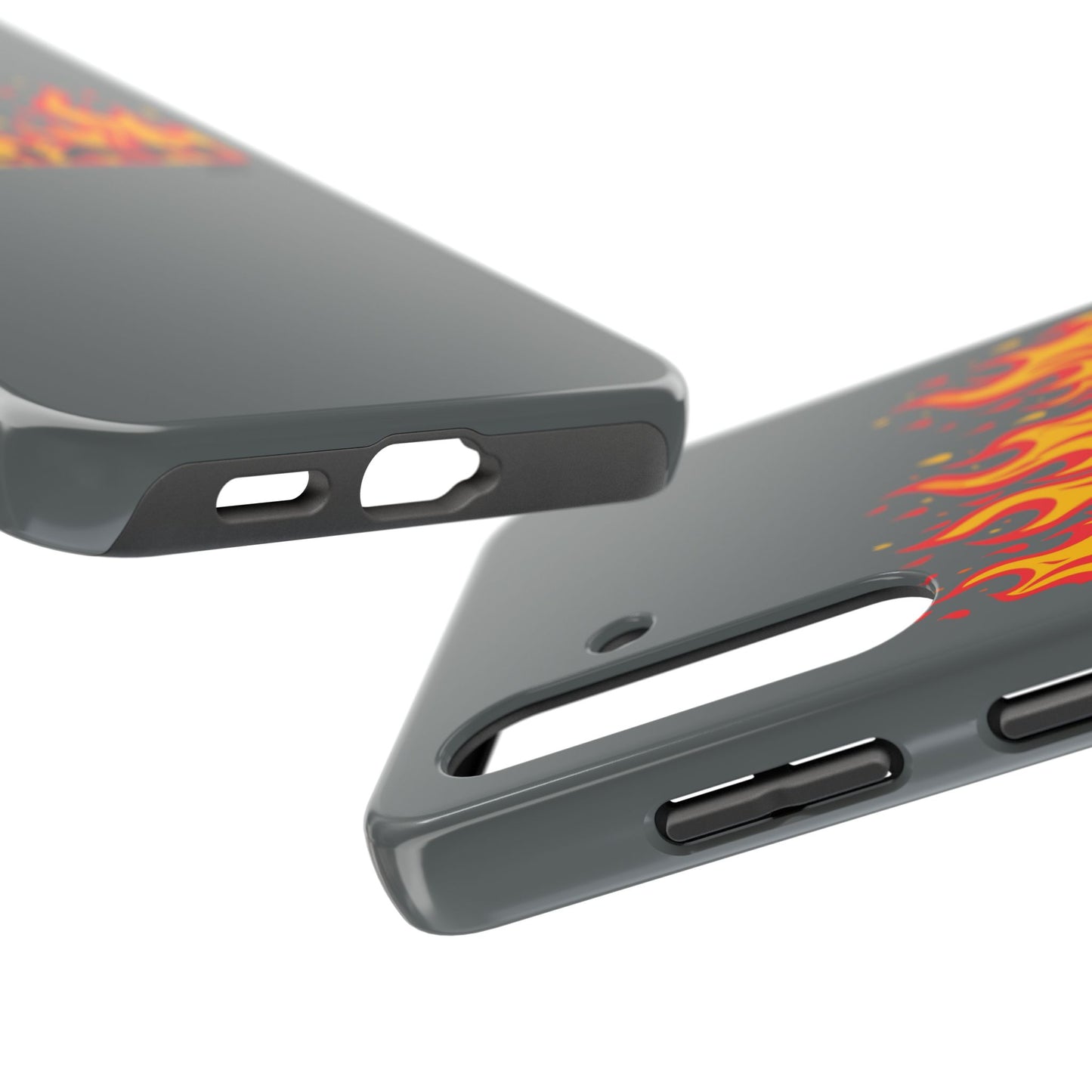 Flame 'Villian' Tough Phone Case – Protective Fire Graphic iPhone Case