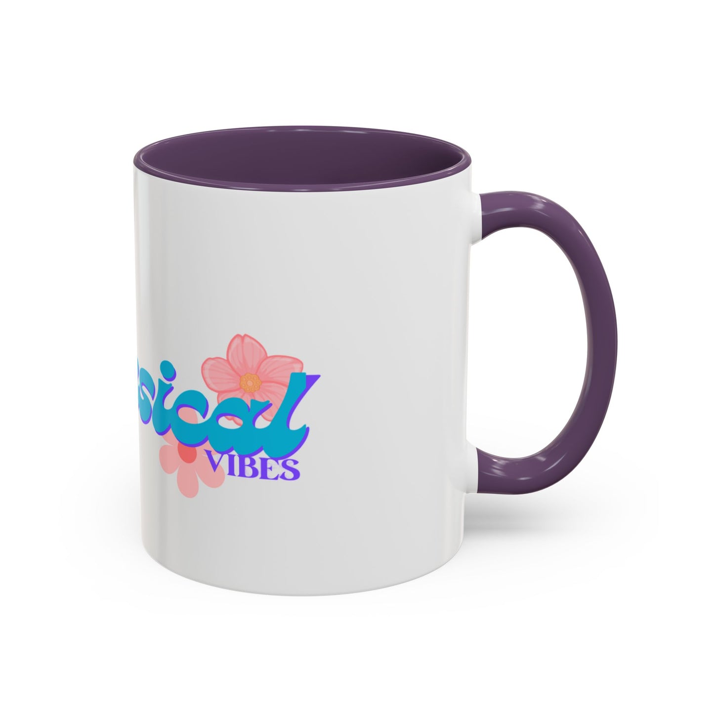 Tropical Vibes Coffee Mug — Floral Accent 11/15oz