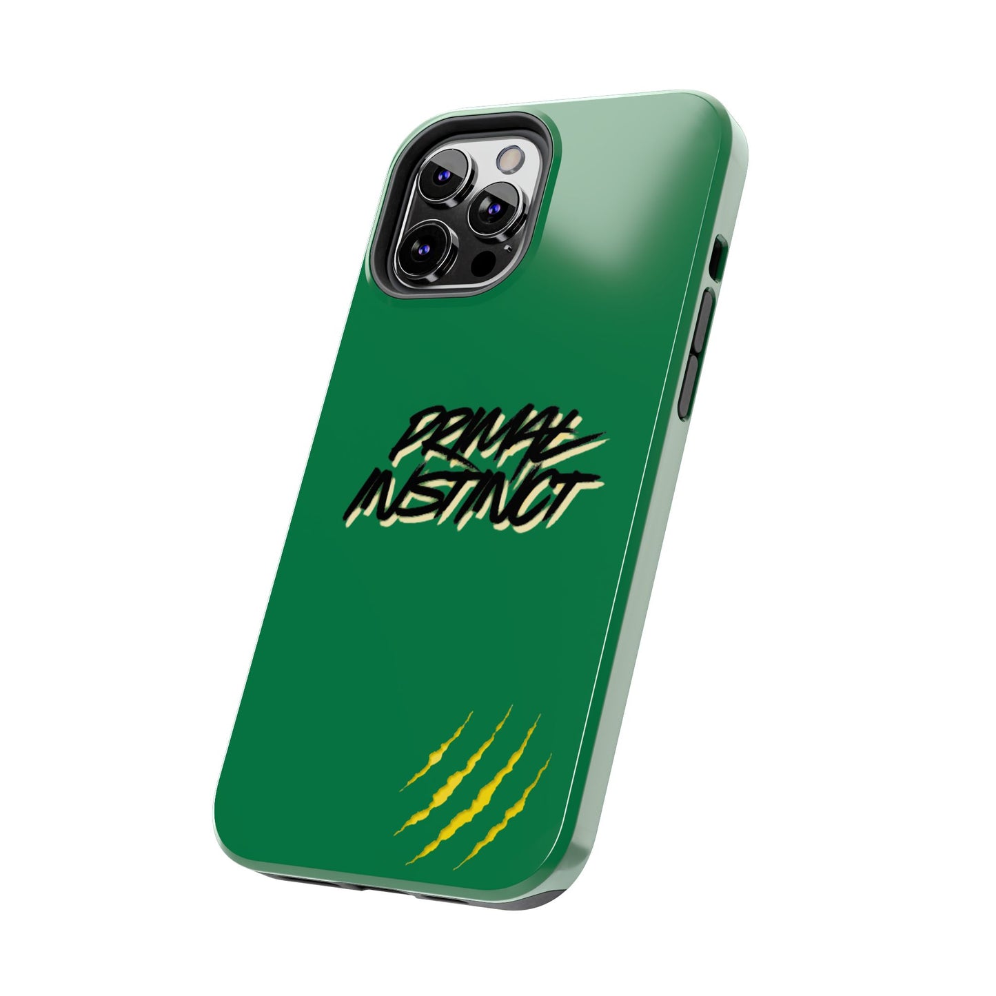 Primal Instinct Tough Phone Case — Green Claw-Mark Protective Cover