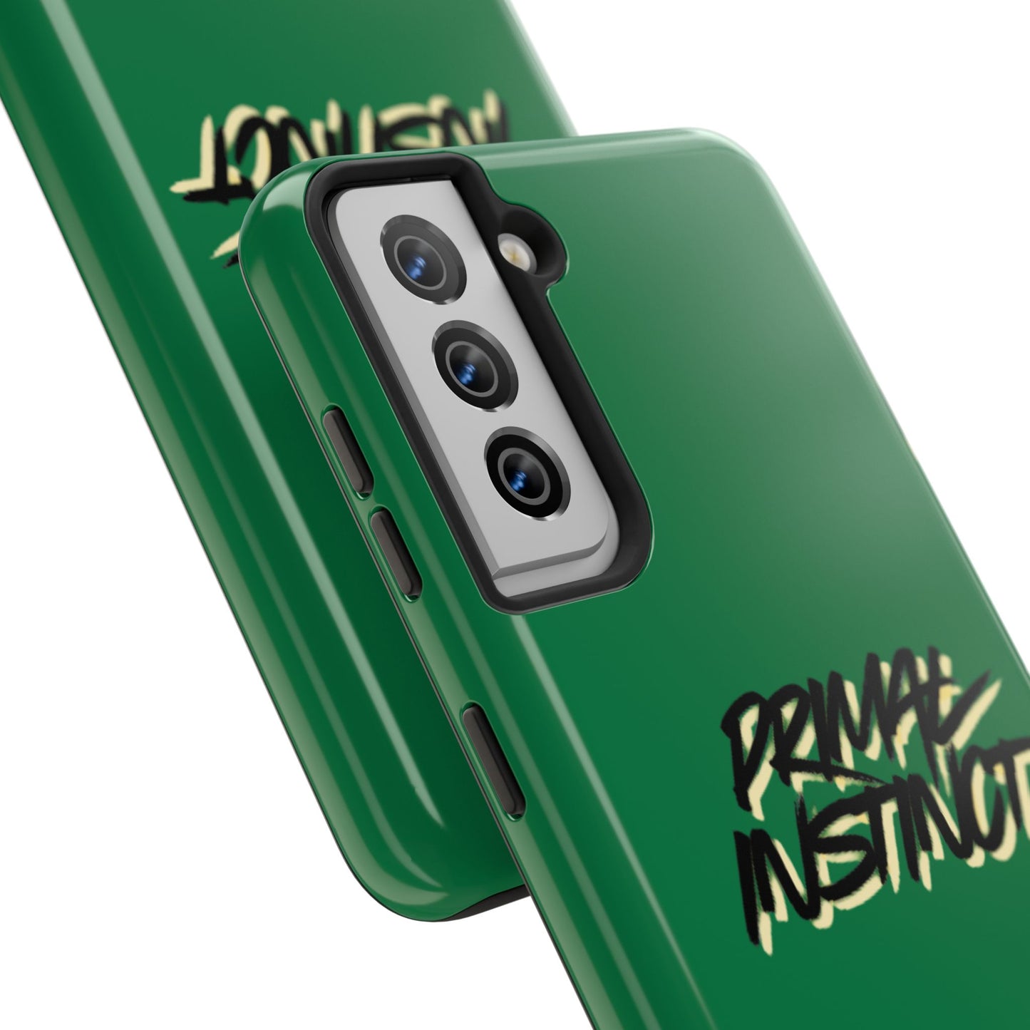 Primal Instinct Tough Phone Case — Green Claw-Mark Protective Cover