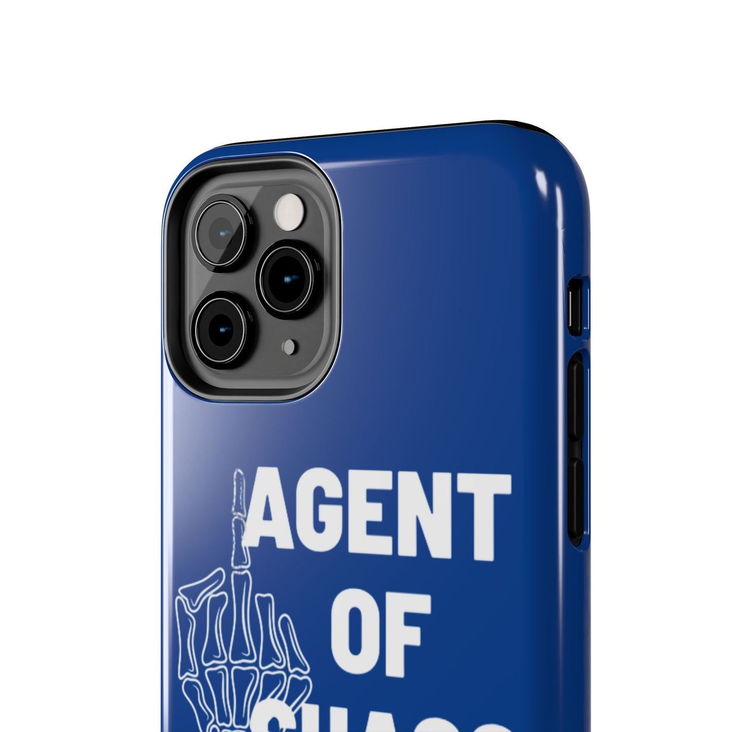 Phone Case — "Agent of Chaos" Bold Skeleton Graphic Rugged Protection