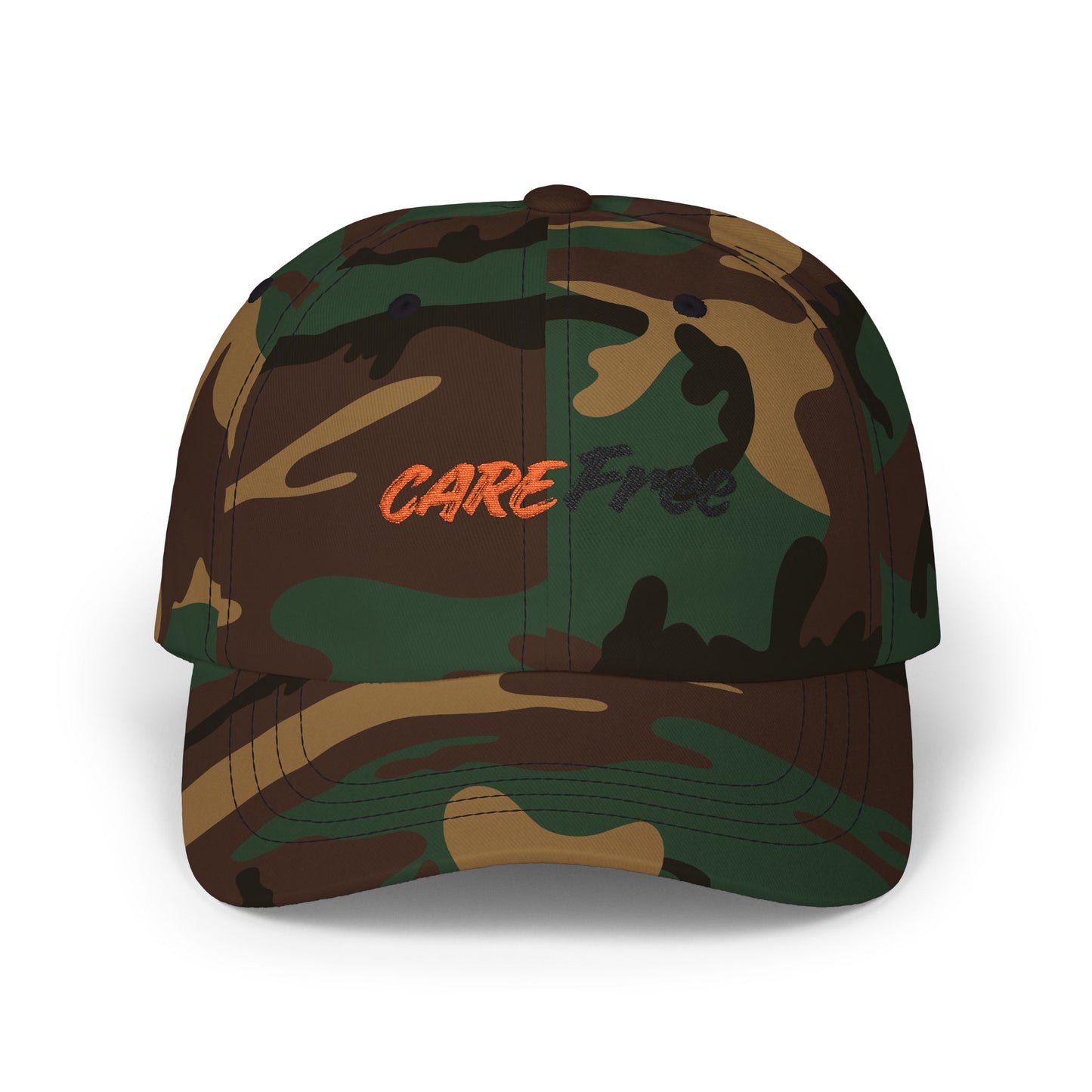 Care Free Embroidered Dad Cap
