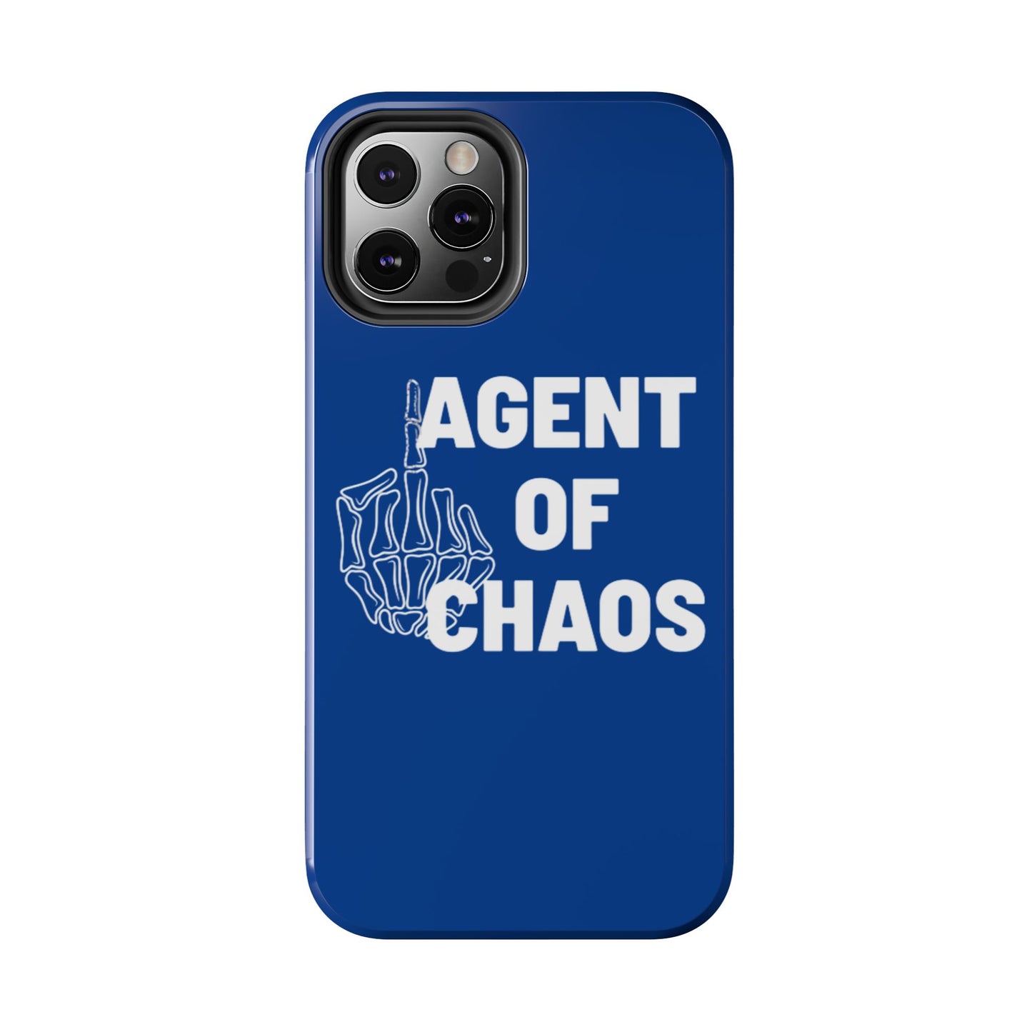 Phone Case — "Agent of Chaos" Bold Skeleton Graphic Rugged Protection