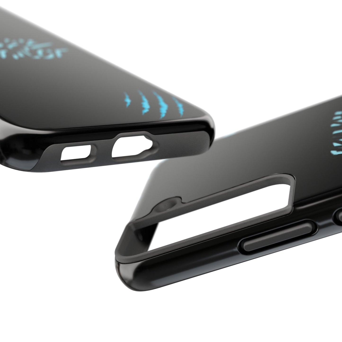 Tough Phone Case — Blue Claw 'Instinct' Scratch Design