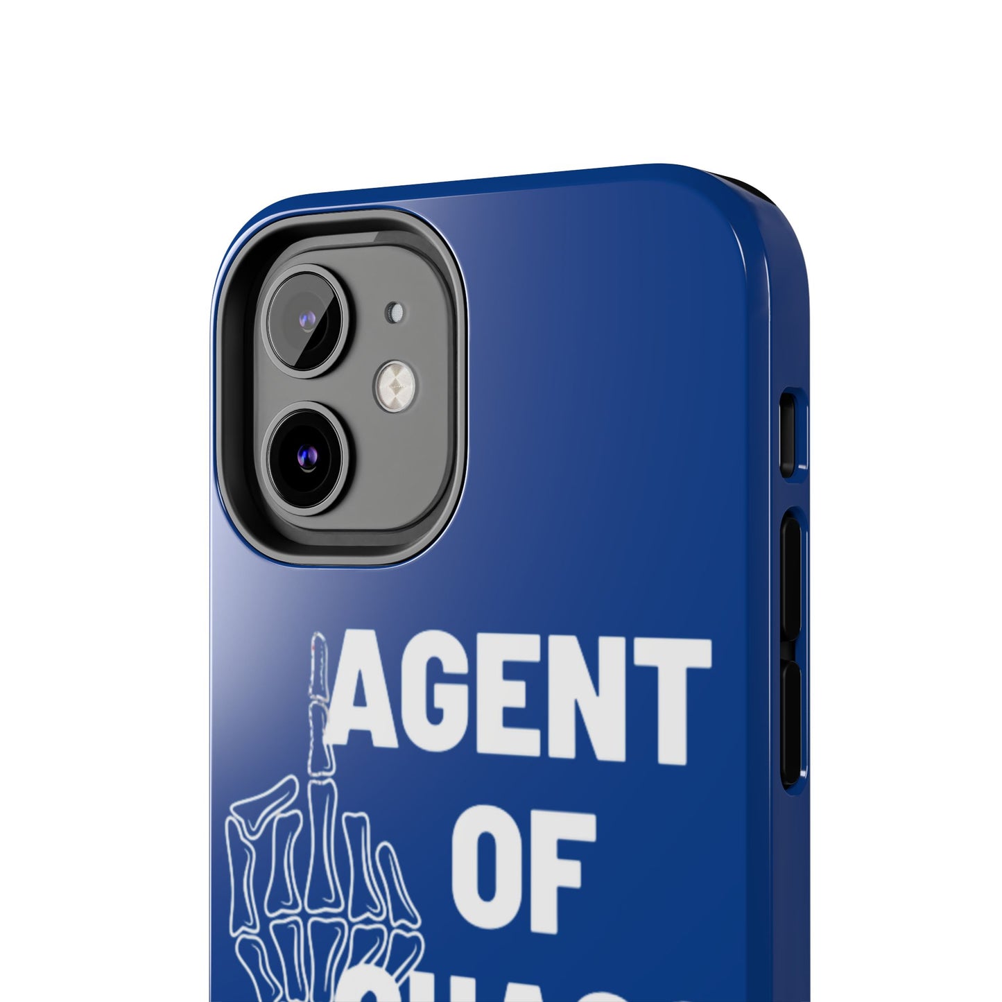 Phone Case — "Agent of Chaos" Bold Skeleton Graphic Rugged Protection