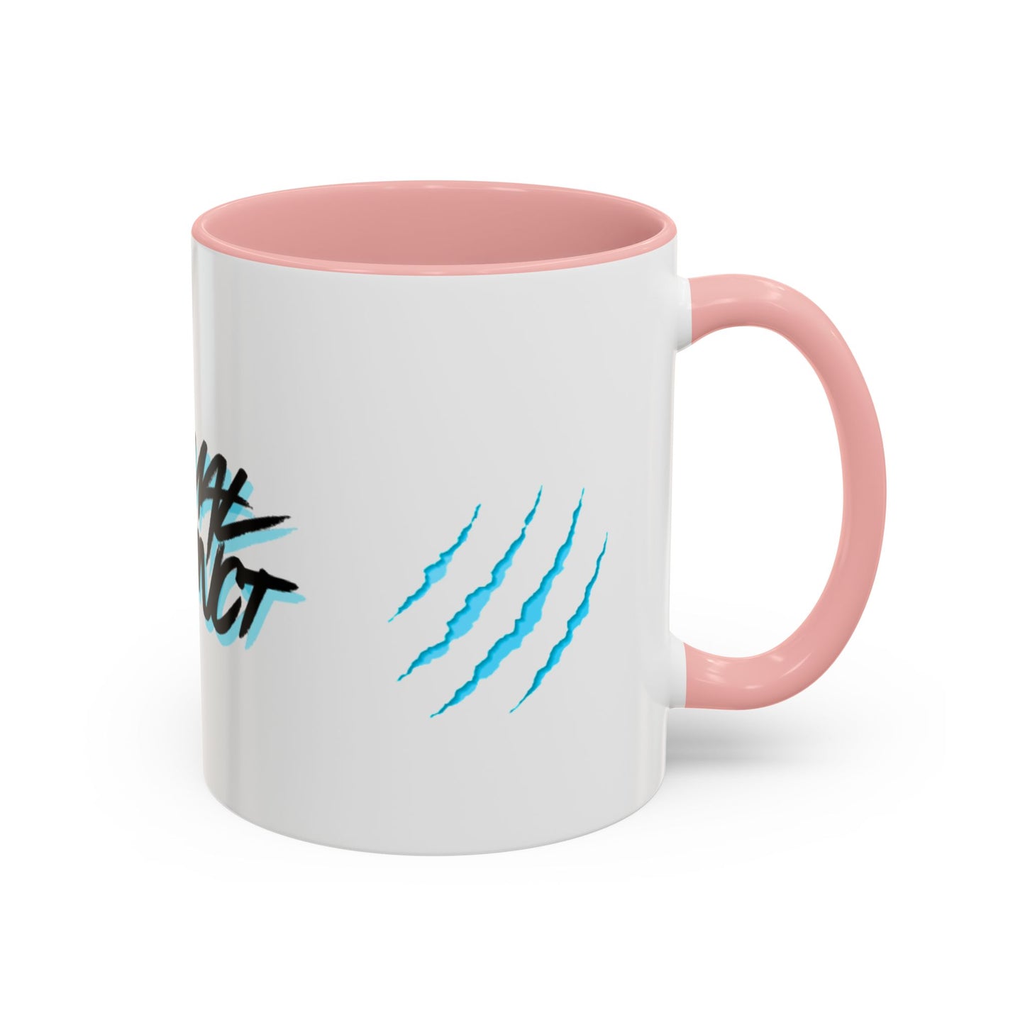 Primal Instinct Accent Coffee Mug – Bold Script & Claw Mark 11/15oz