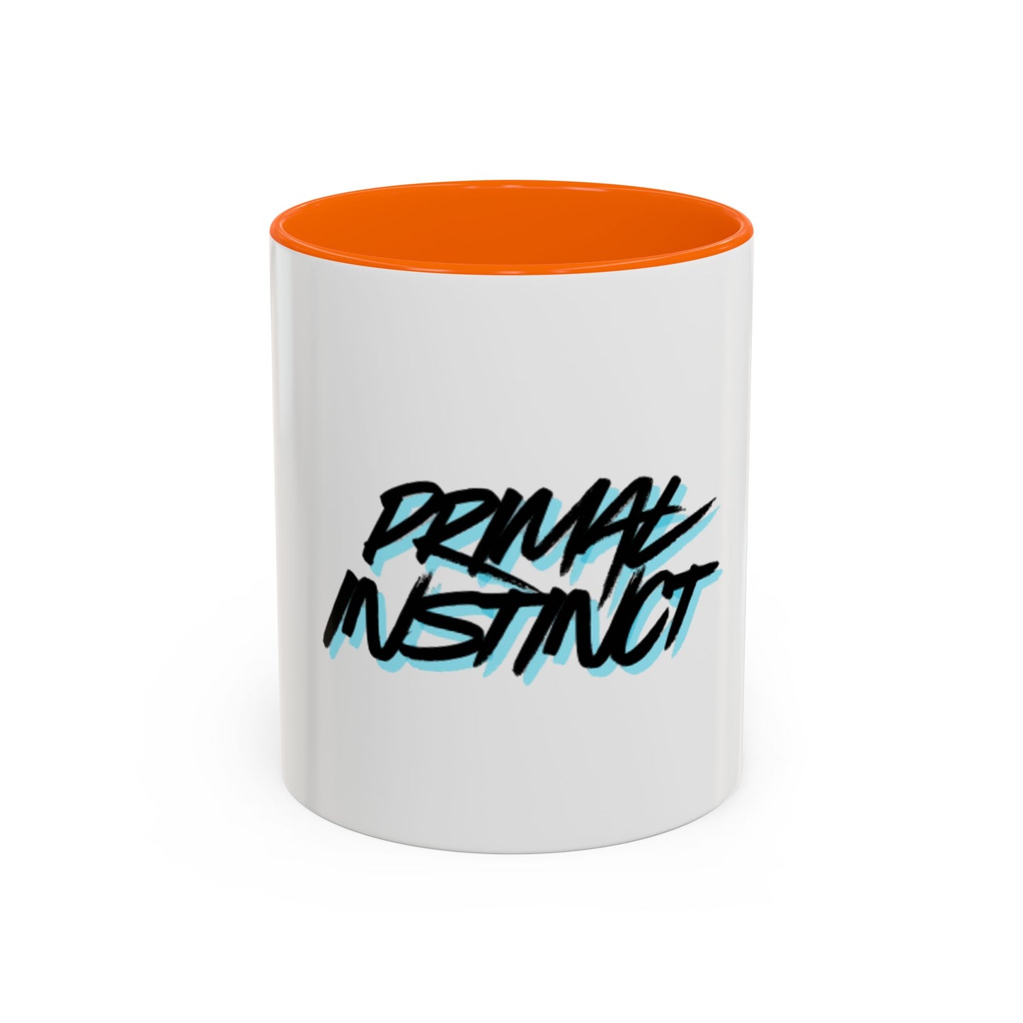 Primal Instinct Accent Coffee Mug – Bold Script & Claw Mark 11/15oz