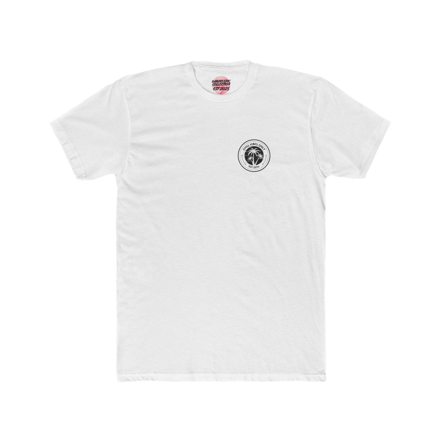 Crew Tee - "Chill Vibes" Beach Palm Graphic T-Shirt