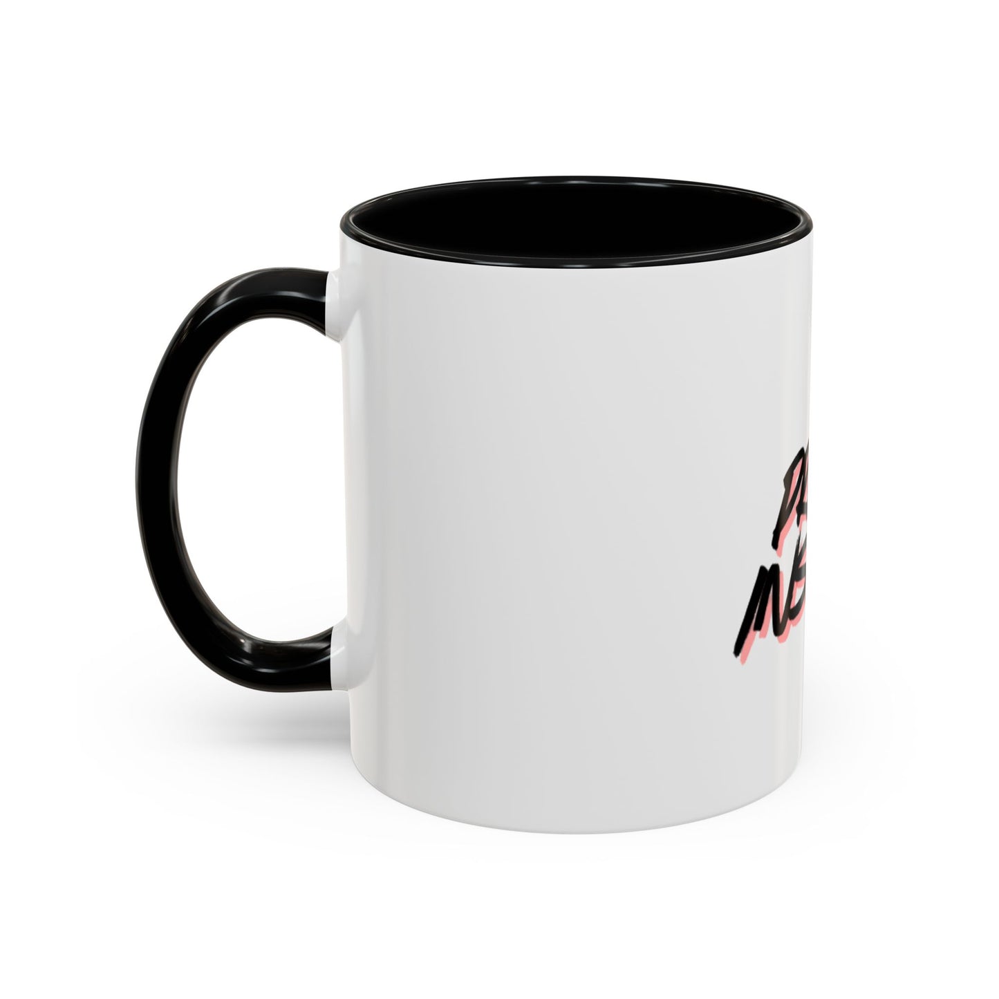 Accent Coffee Mug — "Primal Instinct" Graphic Mug with Red Claw Marks