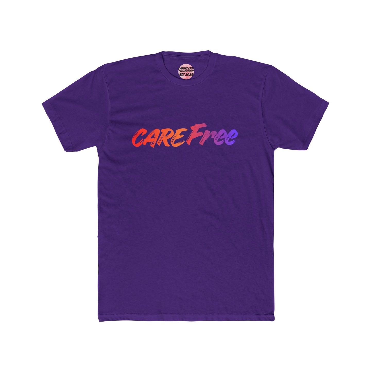 Care Free Gradient Tee — 'CareFree' Relaxed Graphic T‑Shirt