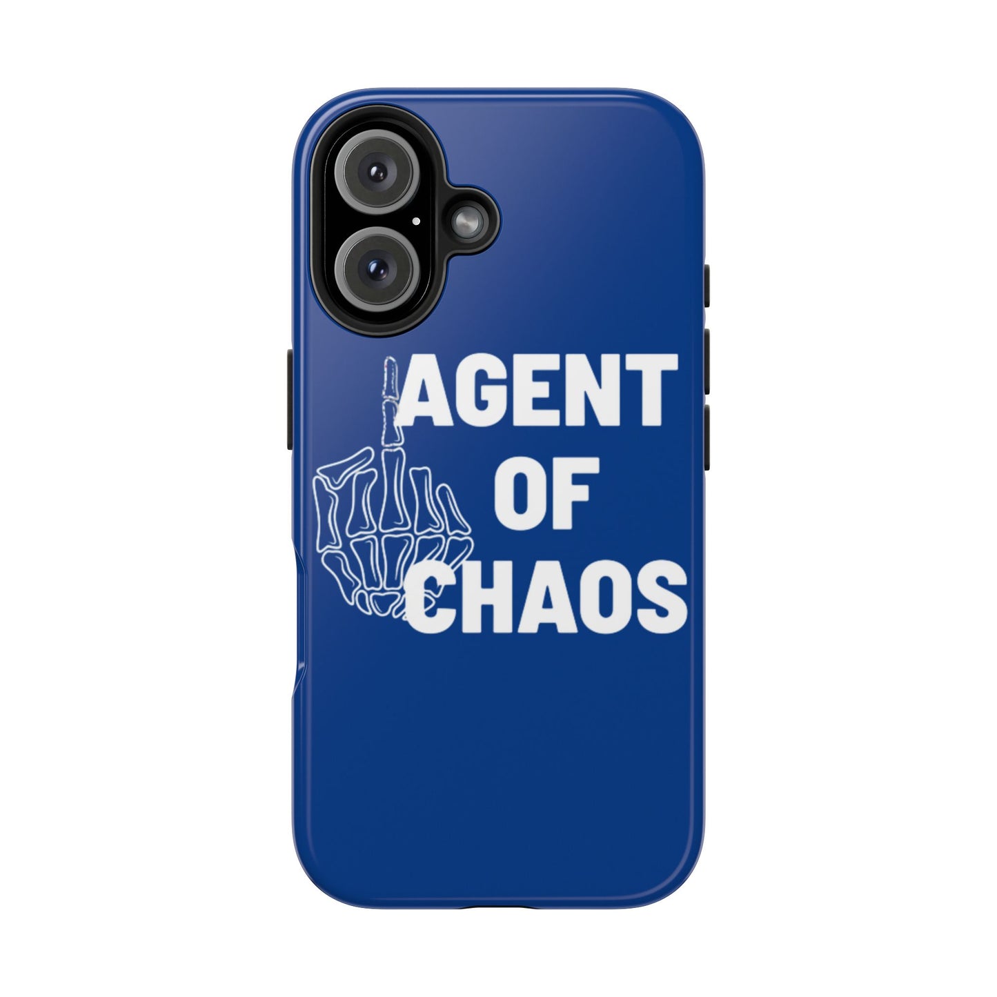 Phone Case — "Agent of Chaos" Bold Skeleton Graphic Rugged Protection
