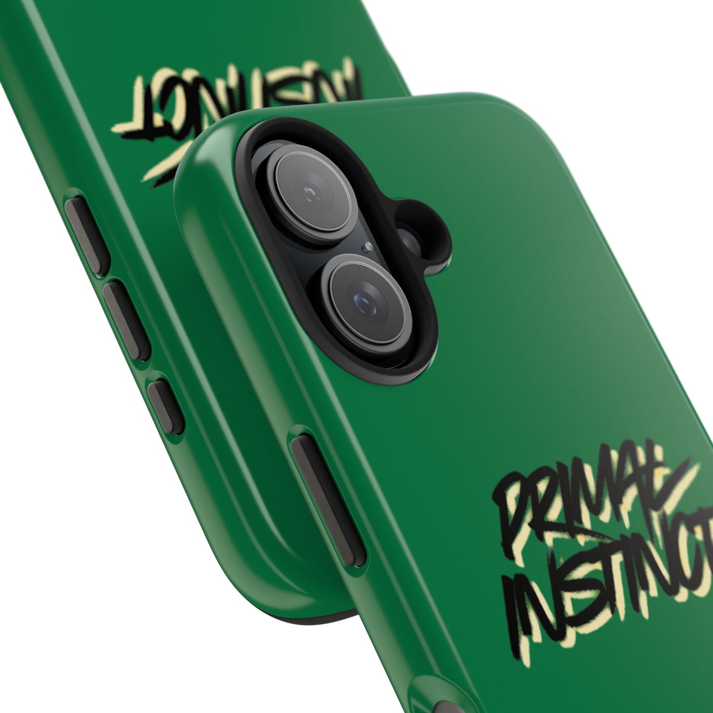 Primal Instinct Tough Phone Case — Green Claw-Mark Protective Cover