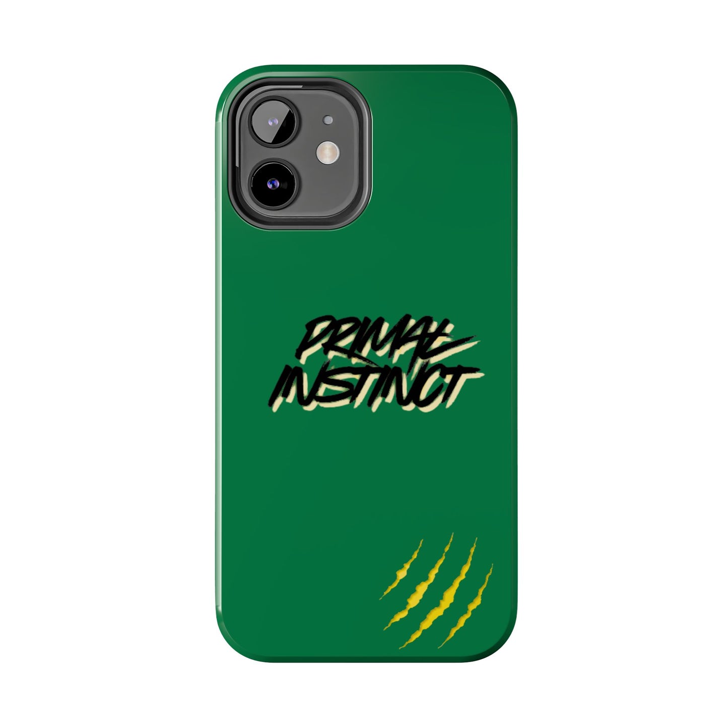 Primal Instinct Tough Phone Case — Green Claw-Mark Protective Cover