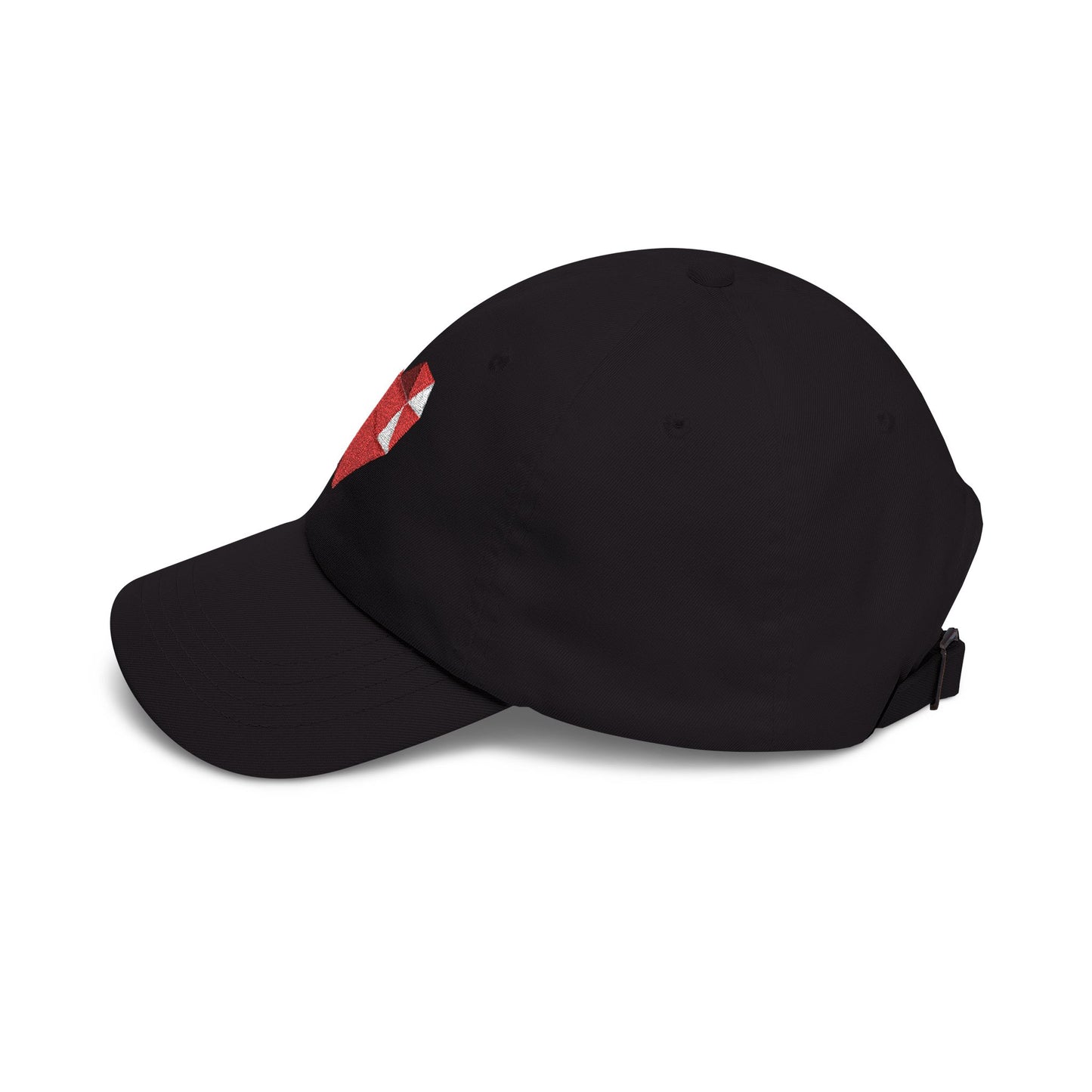 Embroidered Geometric Heart Dad Cap — Casual Baseball Hat for Valentine’s & Everyday Wear