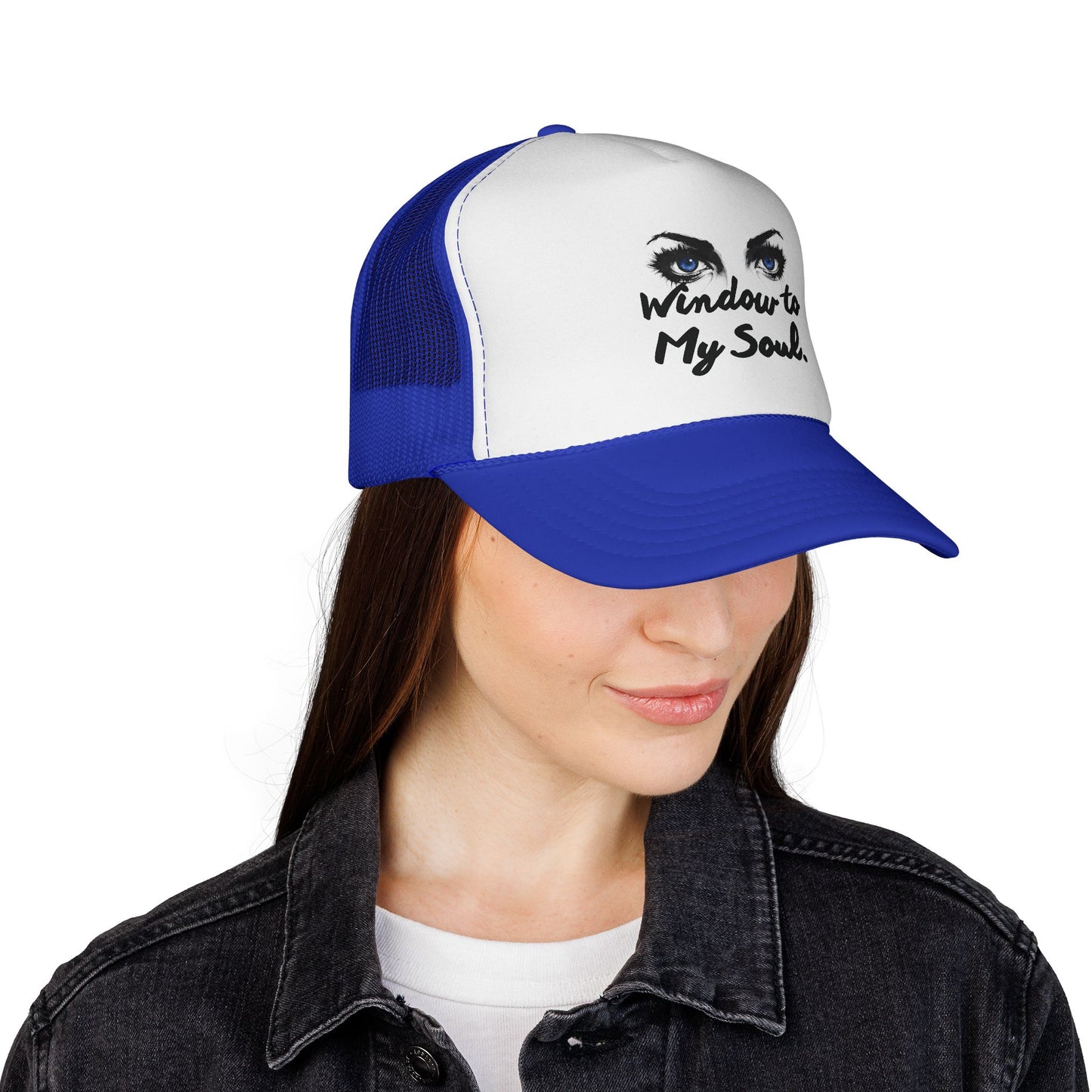 Trucker Cap — "Window to My Soul" Eyed Graphic Mesh Hat