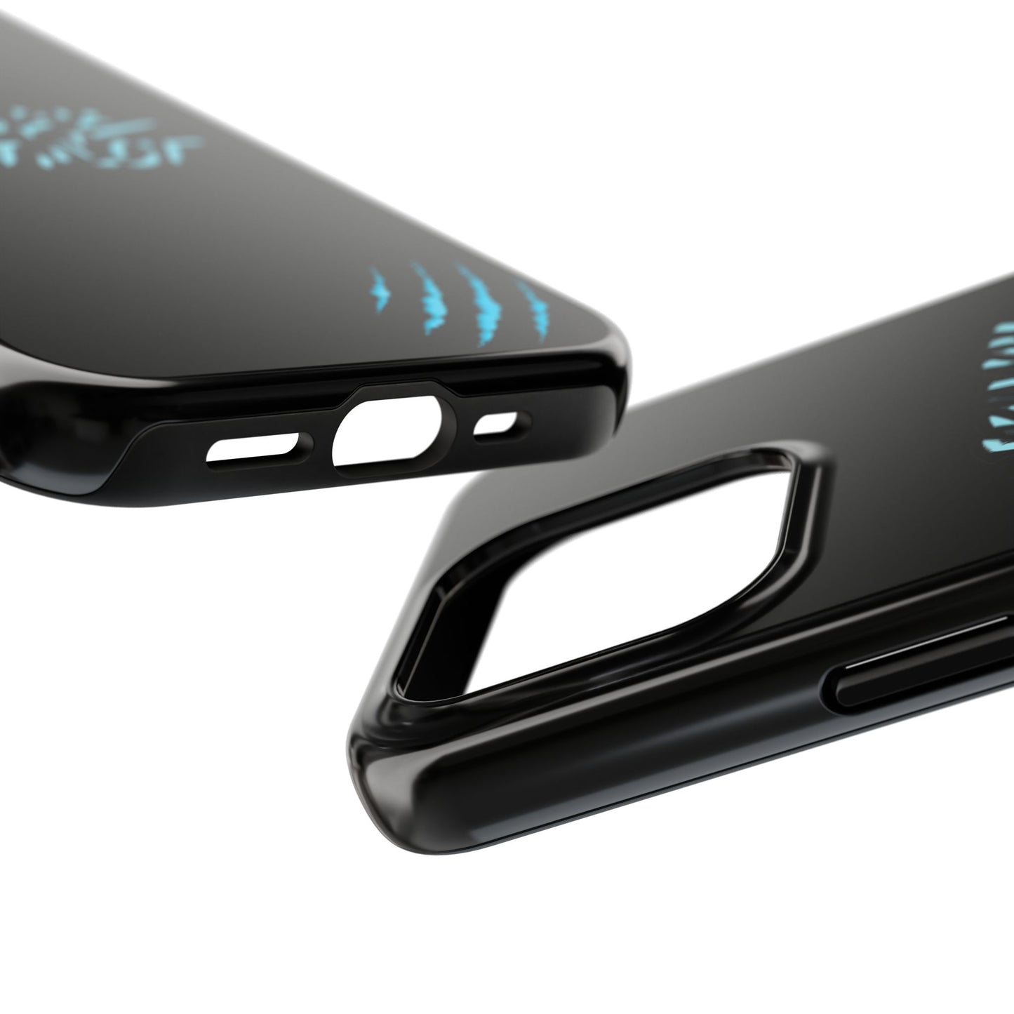 Tough Phone Case — Blue Claw 'Instinct' Scratch Design