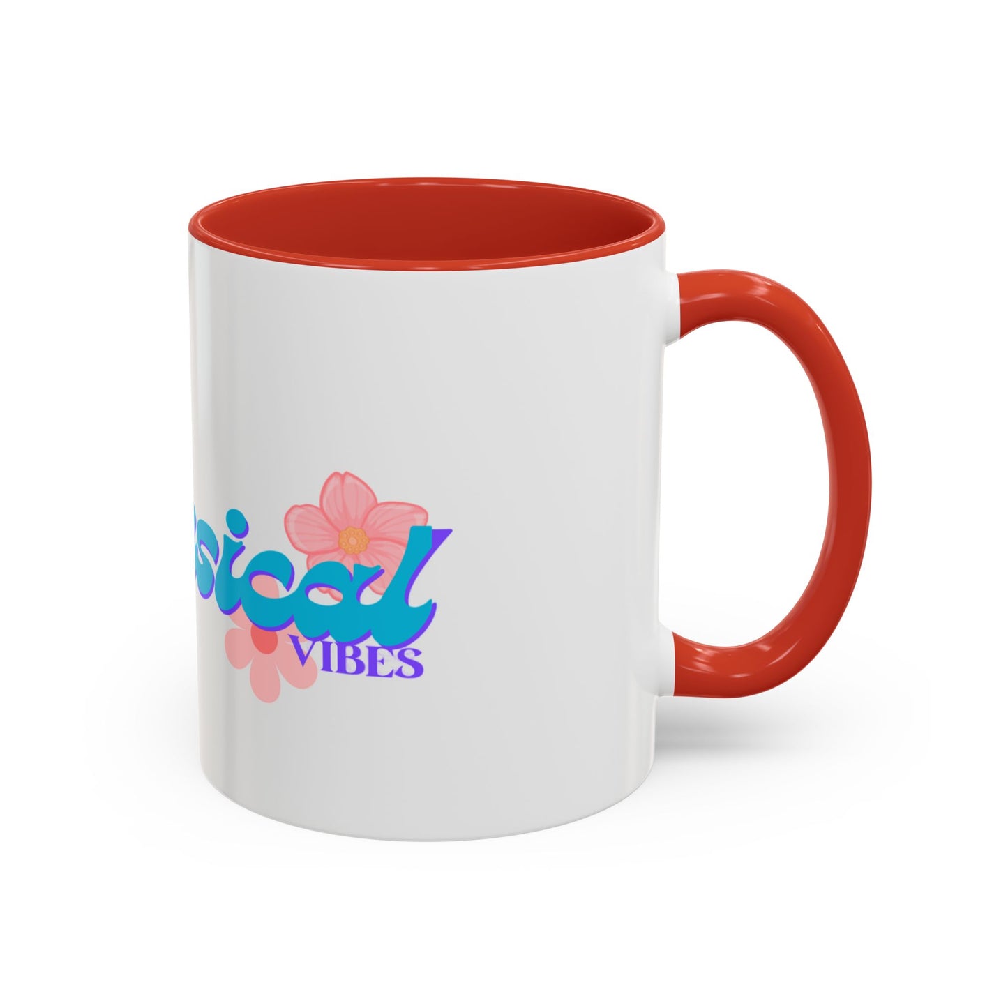 Tropical Vibes Coffee Mug — Floral Accent 11/15oz
