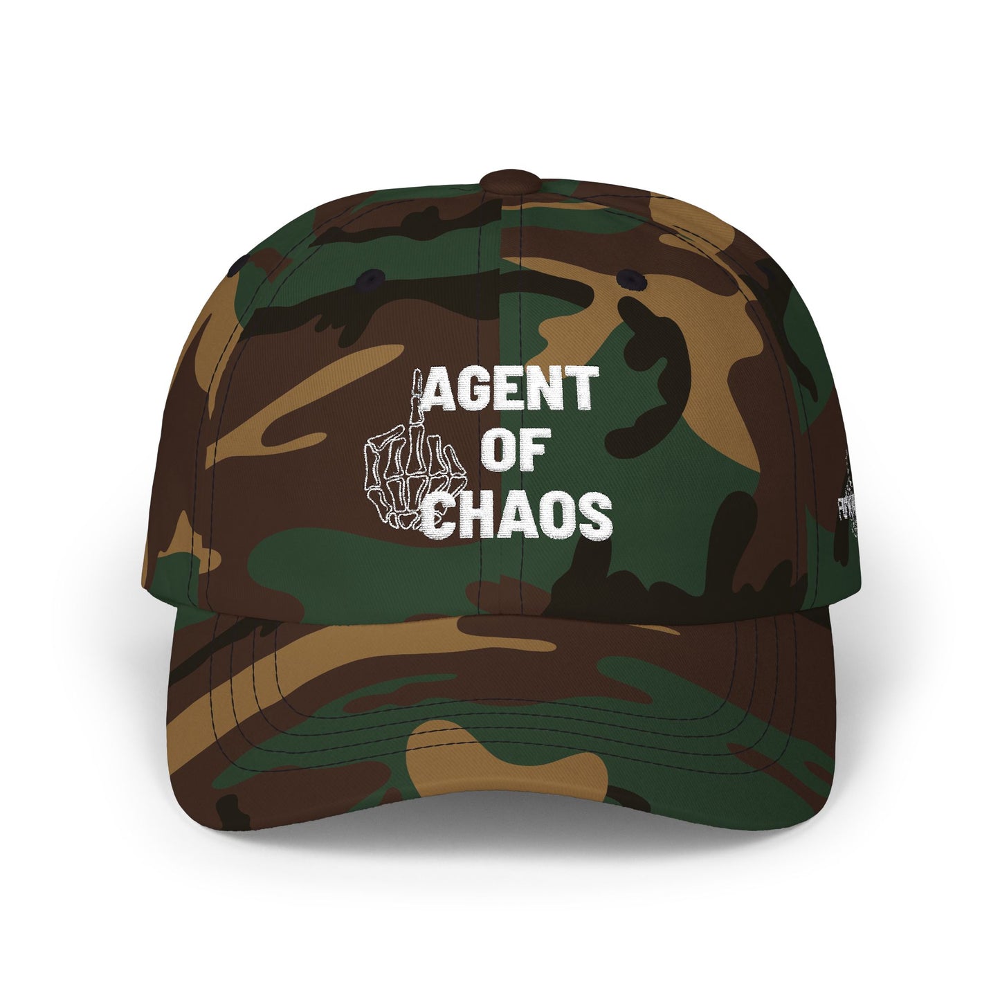 Agent of Chaos Dad Cap – Distressed Logo Baseball Hat