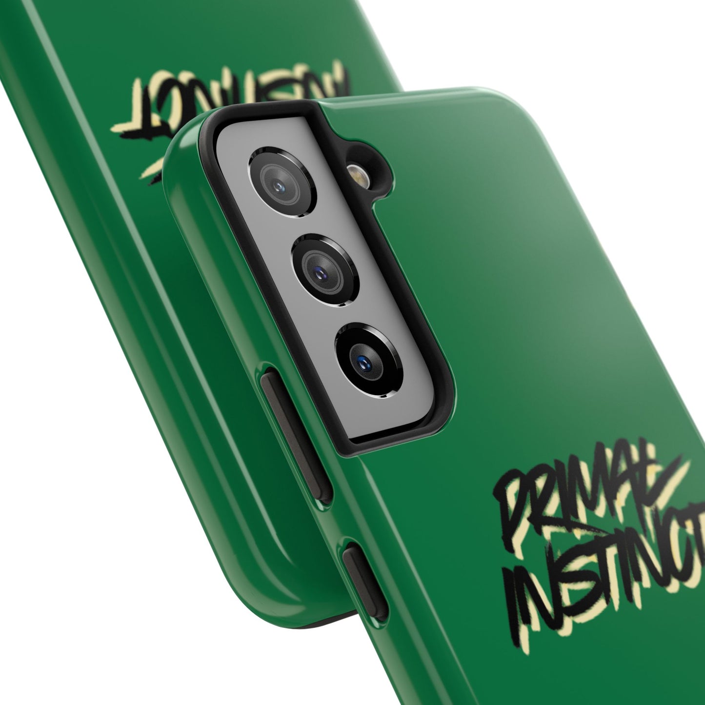 Primal Instinct Tough Phone Case — Green Claw-Mark Protective Cover