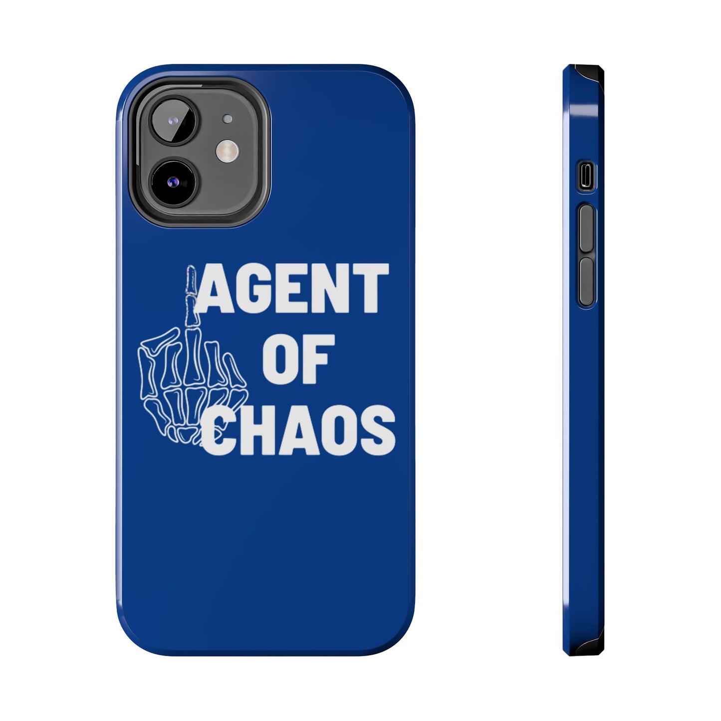 Phone Case — "Agent of Chaos" Bold Skeleton Graphic Rugged Protection