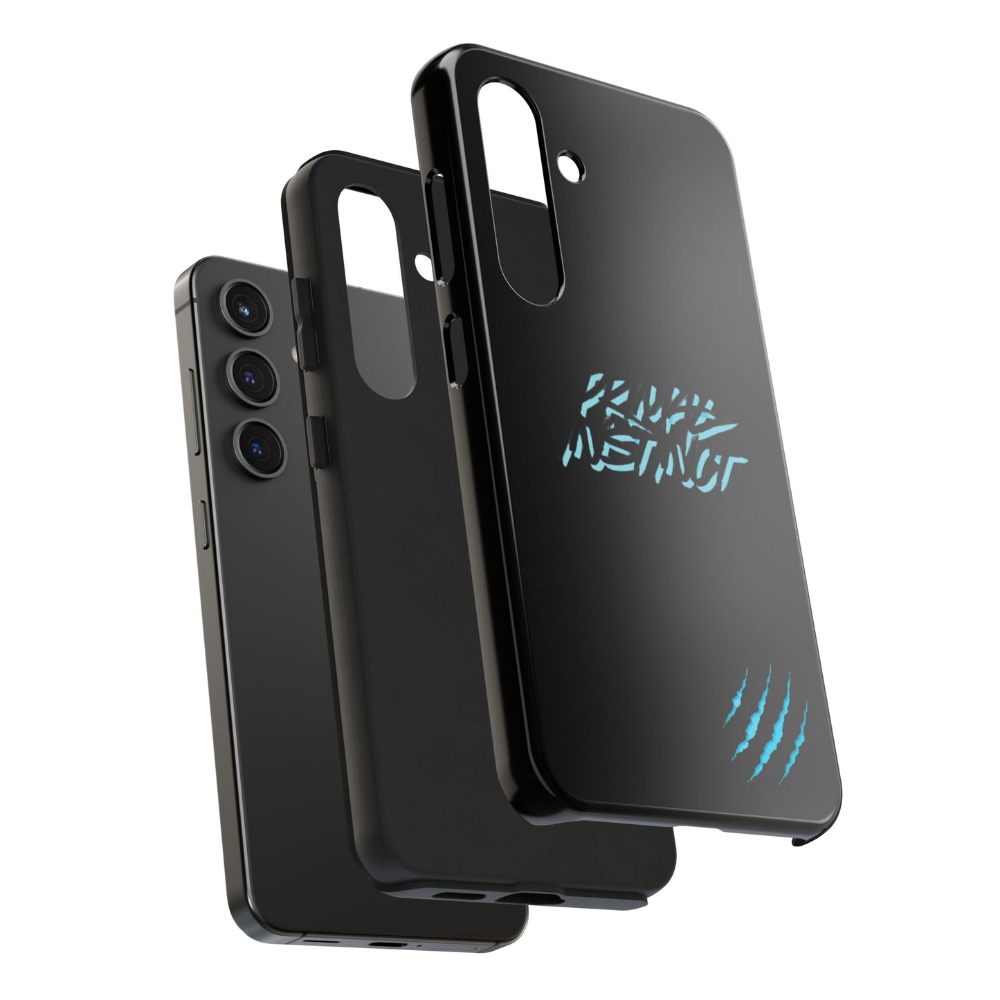 Tough Phone Case — Blue Claw 'Instinct' Scratch Design