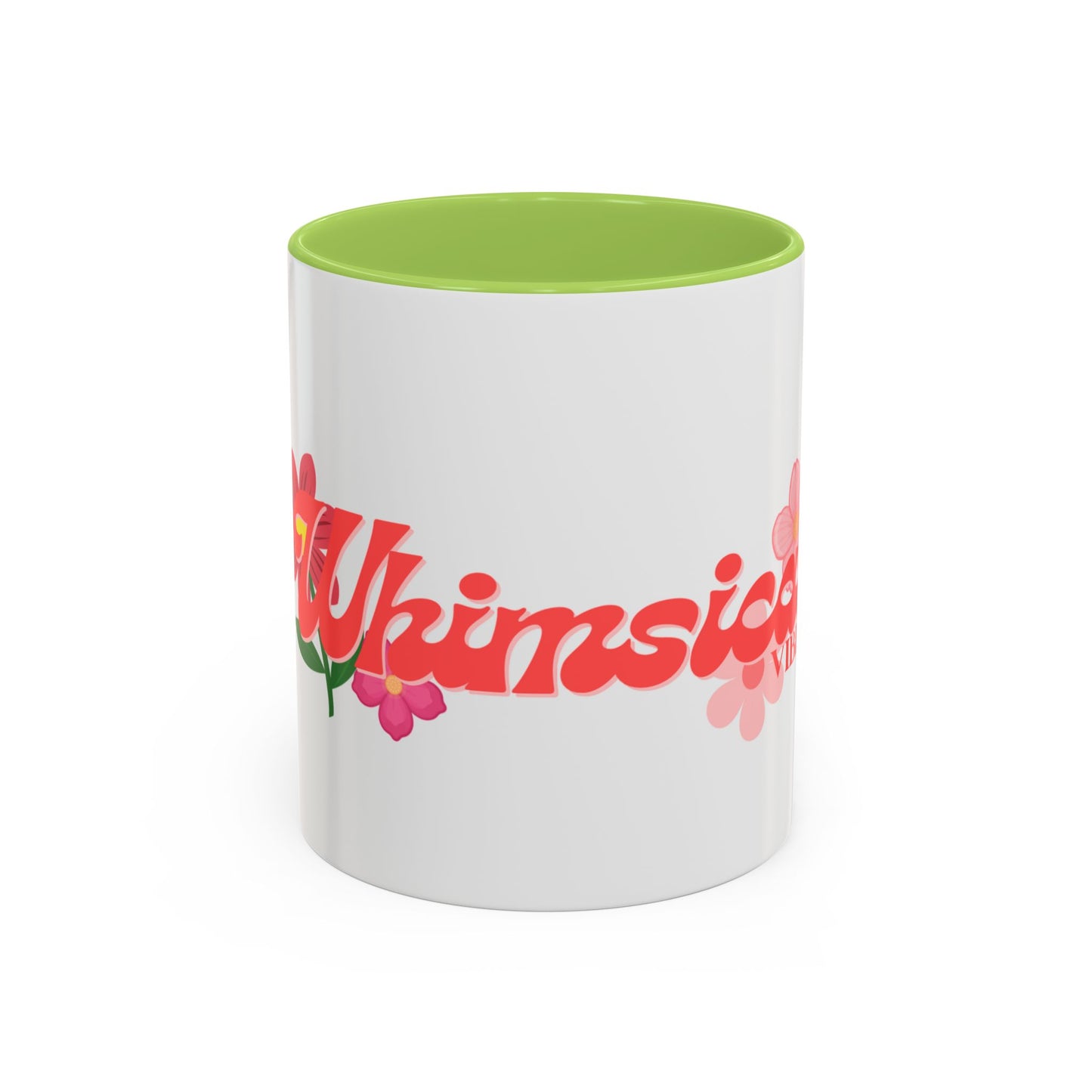 Whimsical Vibes Floral Accent Coffee Mug – 11/15oz