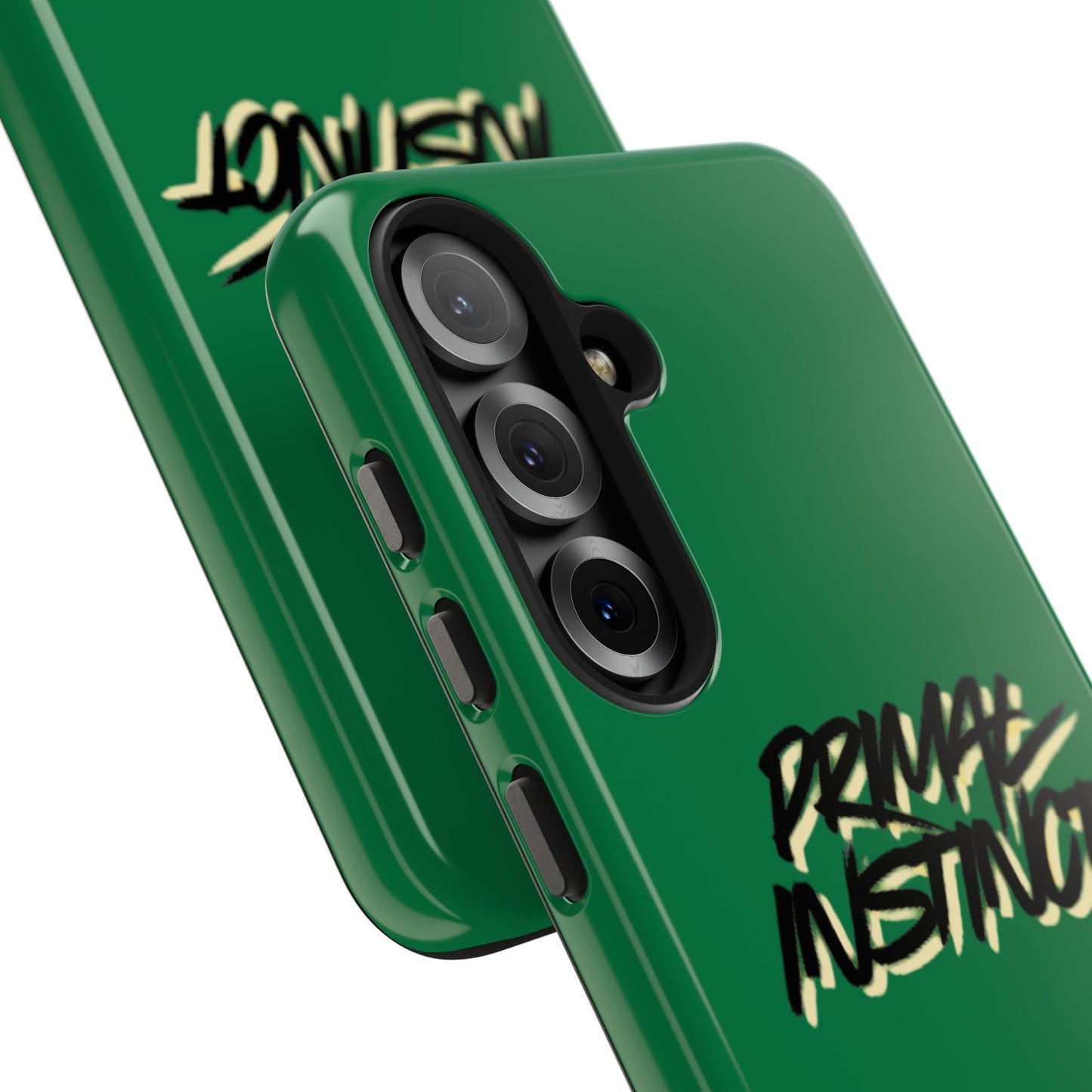Primal Instinct Tough Phone Case — Green Claw-Mark Protective Cover