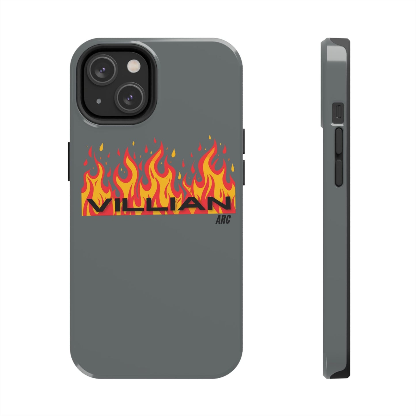 Flame 'Villian' Tough Phone Case – Protective Fire Graphic iPhone Case