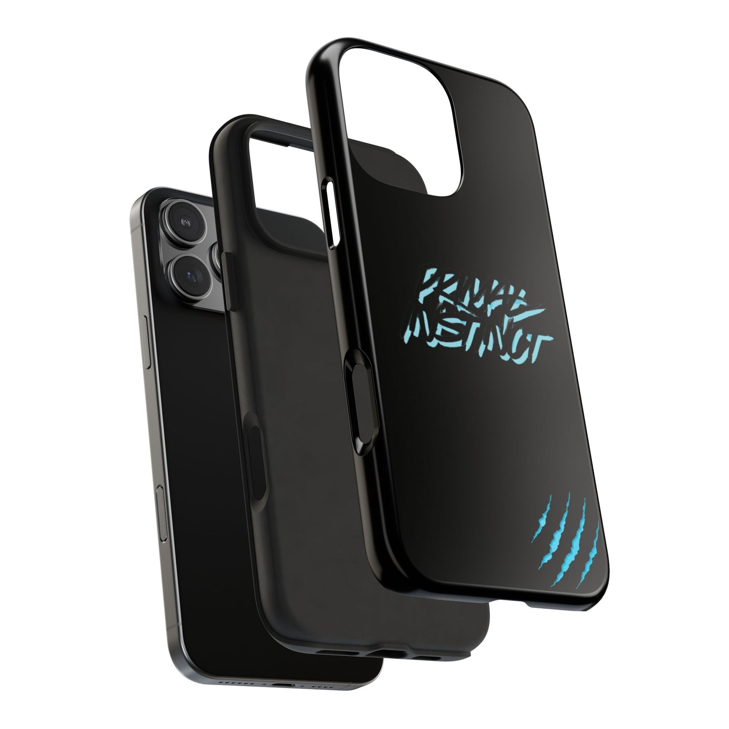 Tough Phone Case — Blue Claw 'Instinct' Scratch Design