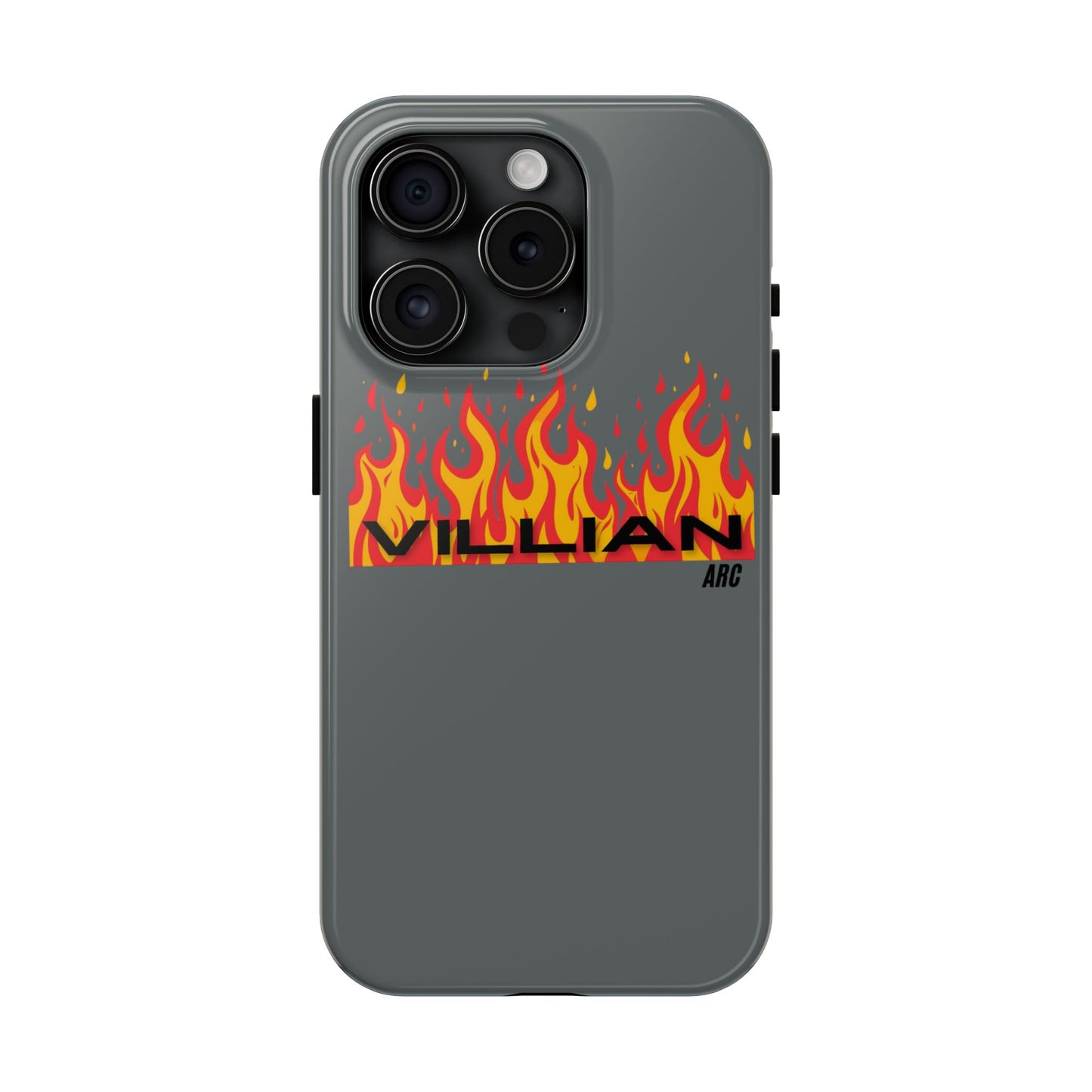 Flame 'Villian' Tough Phone Case – Protective Fire Graphic iPhone Case