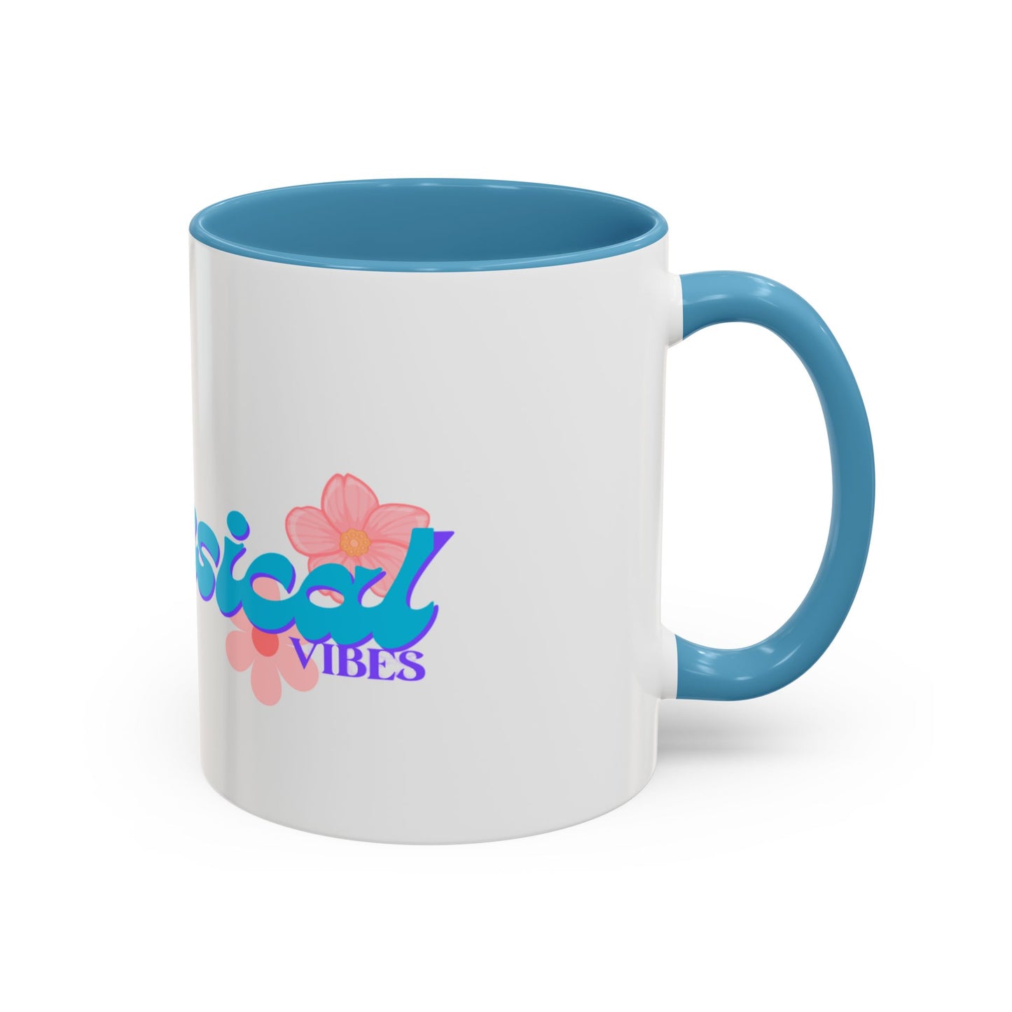 Tropical Vibes Coffee Mug — Floral Accent 11/15oz