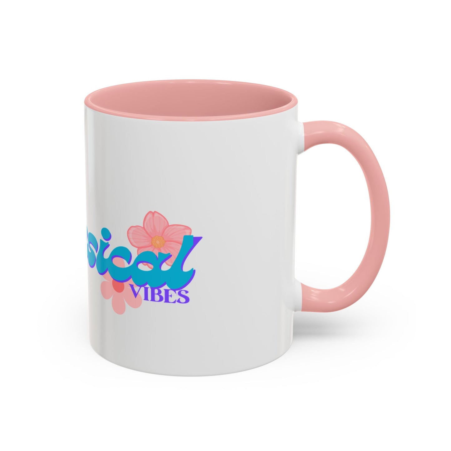 Tropical Vibes Coffee Mug — Floral Accent 11/15oz
