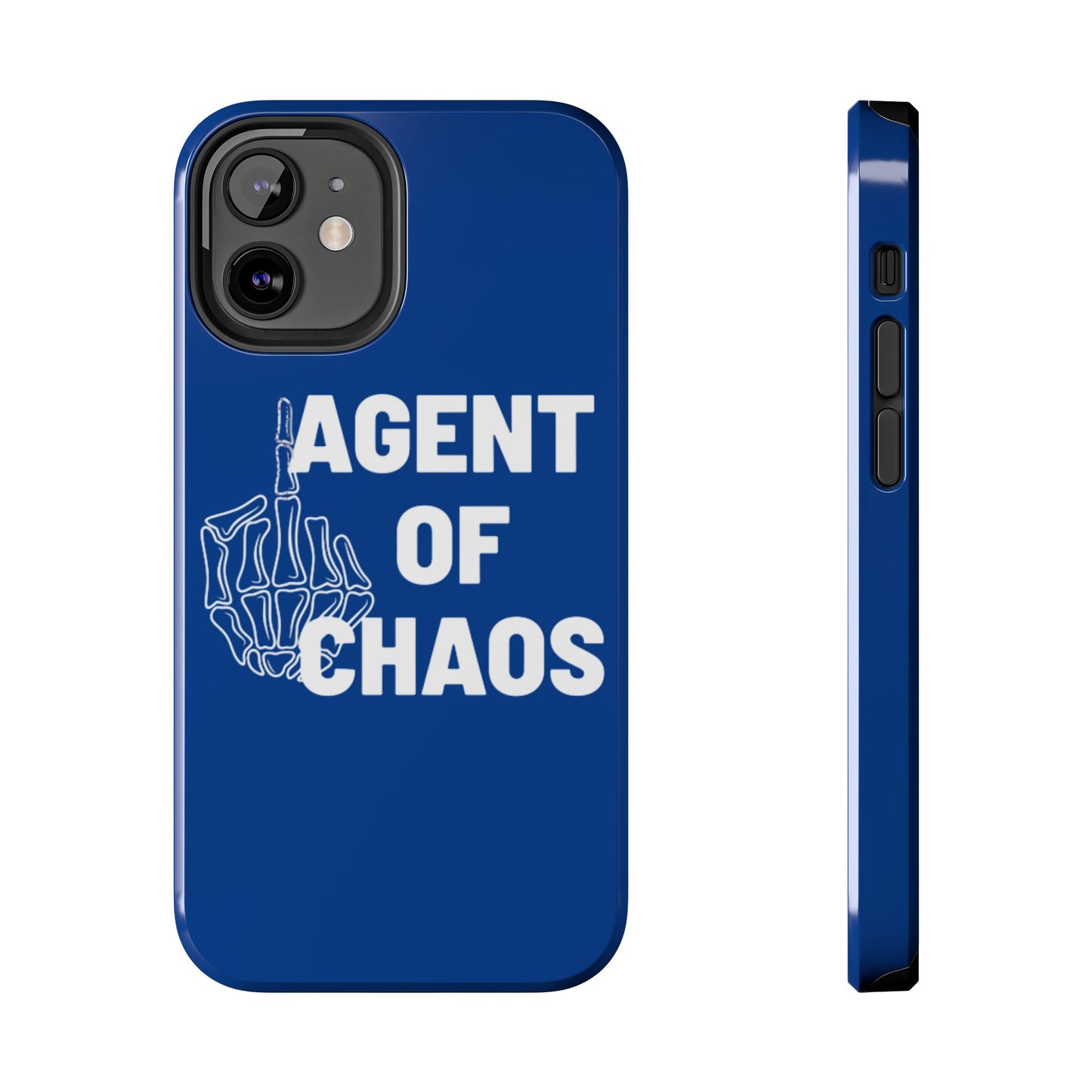 Phone Case — "Agent of Chaos" Bold Skeleton Graphic Rugged Protection
