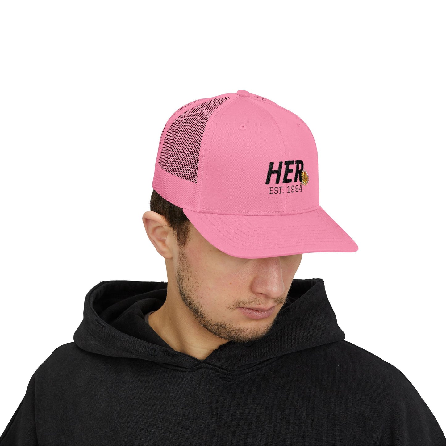 Trucker Cap — "I'M HER" Est. 1994 Floral Patch Hat