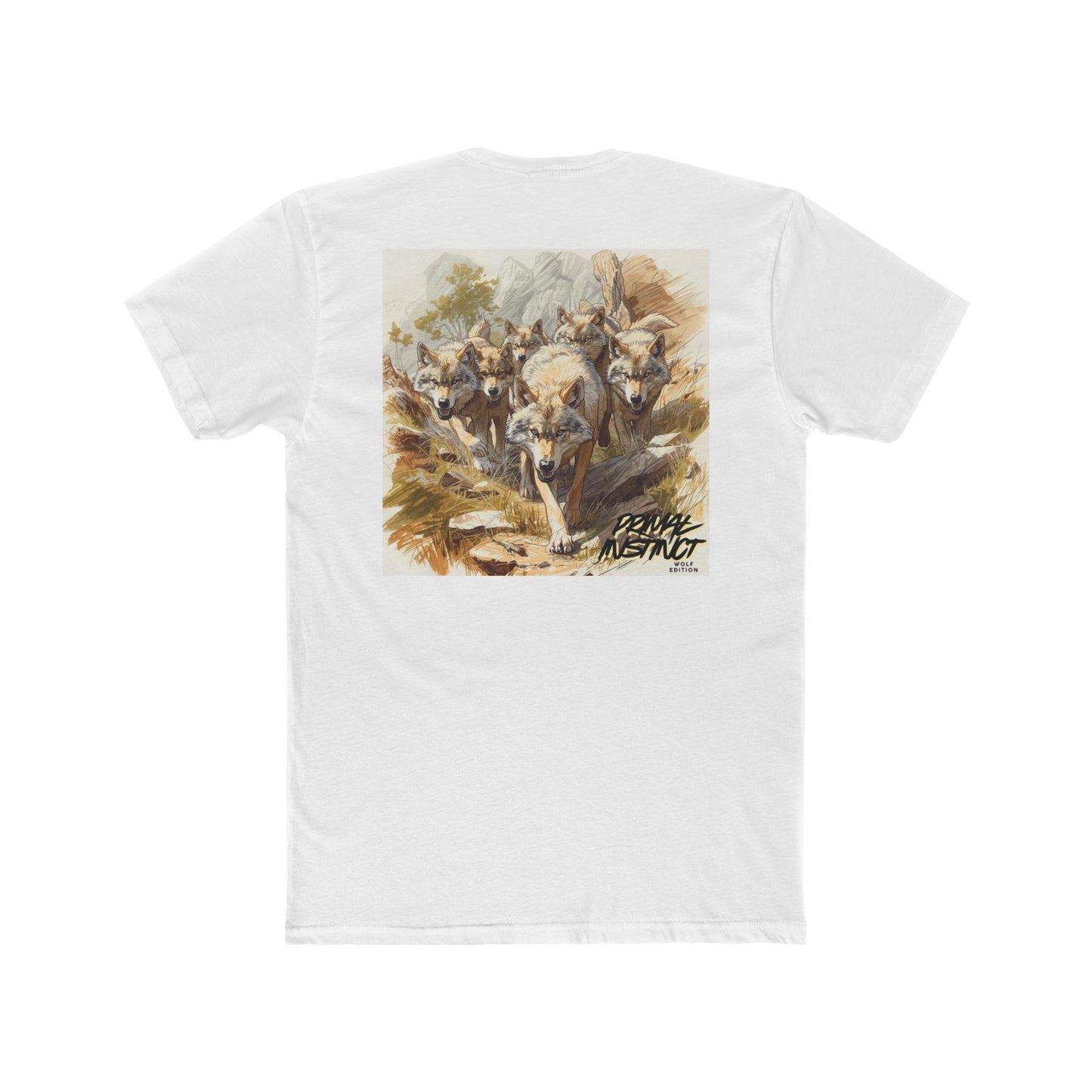 Wild Wolf Pack Graphic Tee “Primal Instinct” Wolf Edition