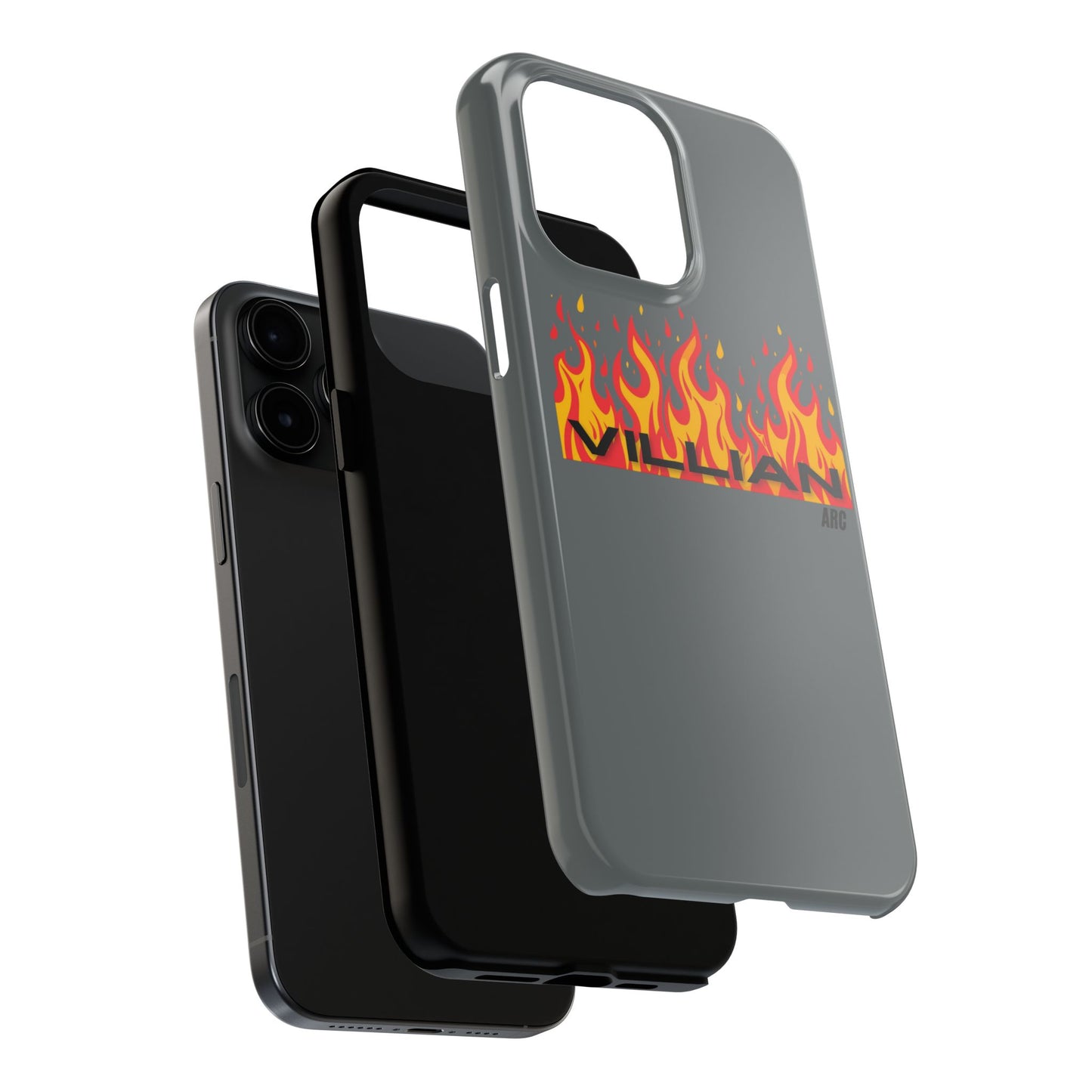 Flame 'Villian' Tough Phone Case – Protective Fire Graphic iPhone Case