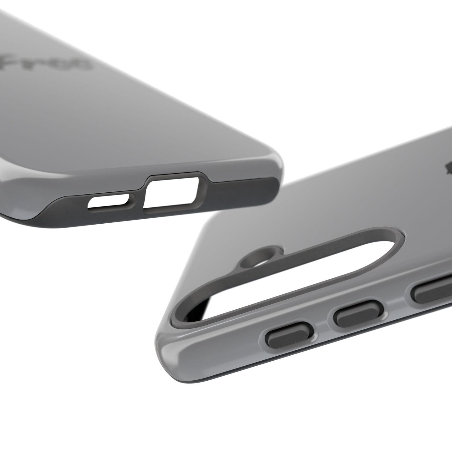 CareFree Tough Phone Case — Slim Protective iPhone Cover with Bold Red & Black Script