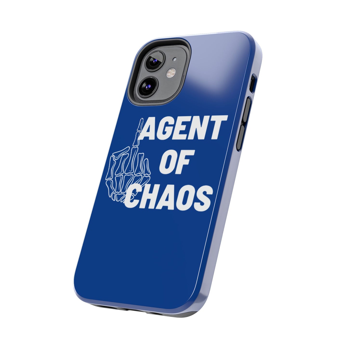 Phone Case — "Agent of Chaos" Bold Skeleton Graphic Rugged Protection