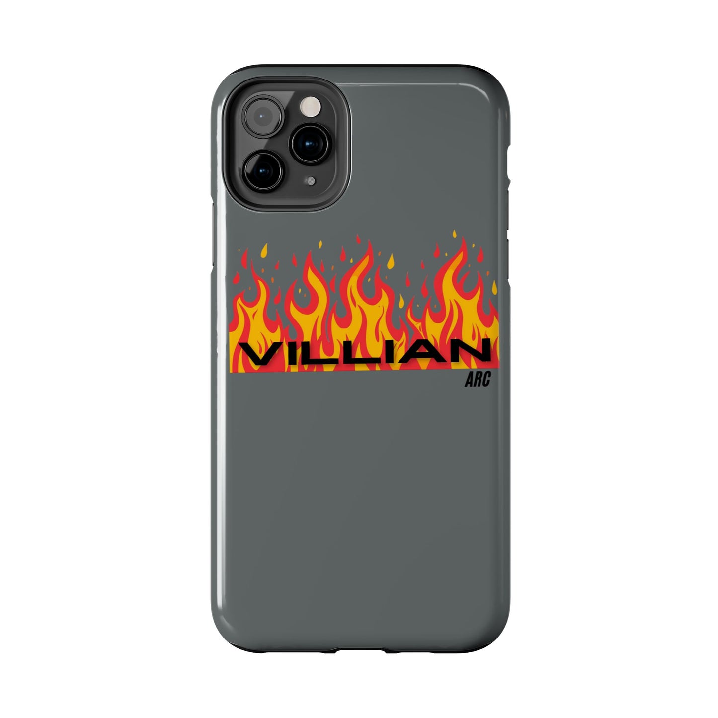 Flame 'Villian' Tough Phone Case – Protective Fire Graphic iPhone Case
