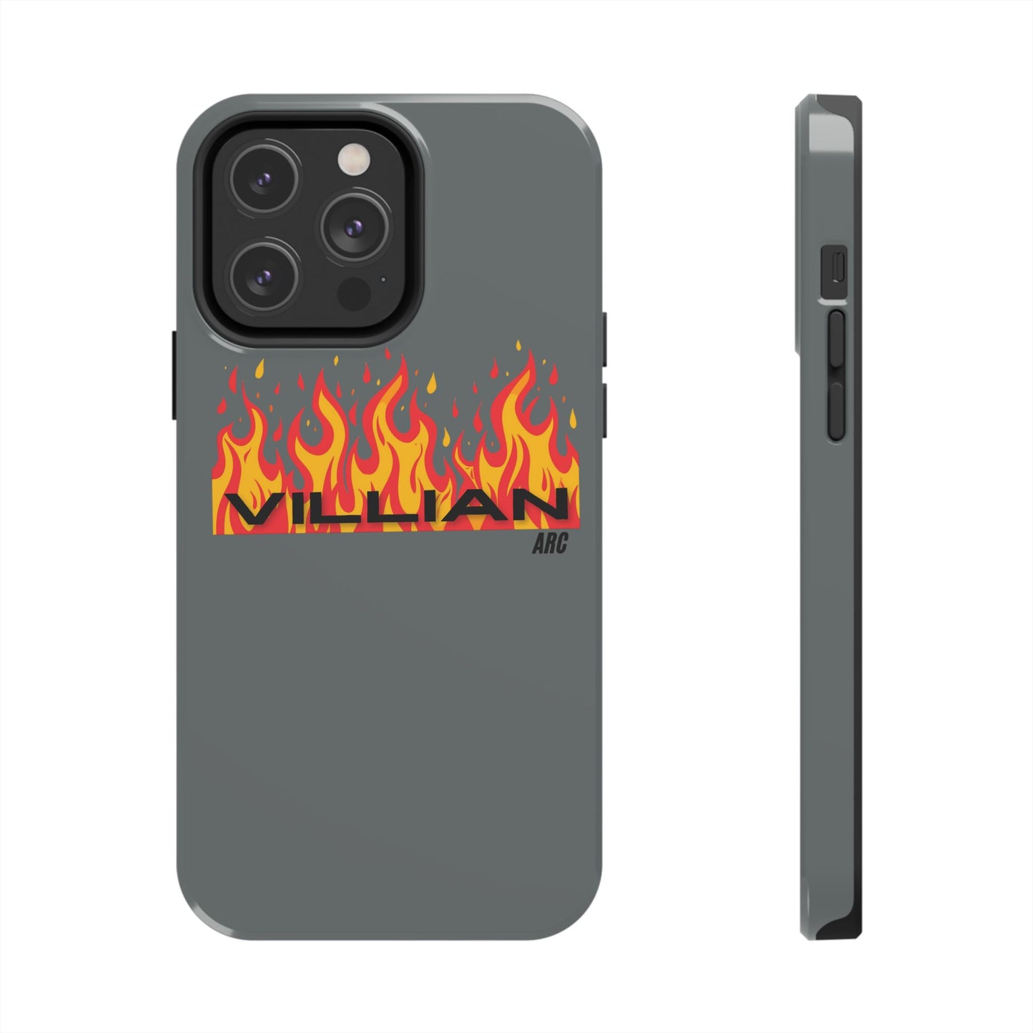 Flame 'Villian' Tough Phone Case – Protective Fire Graphic iPhone Case