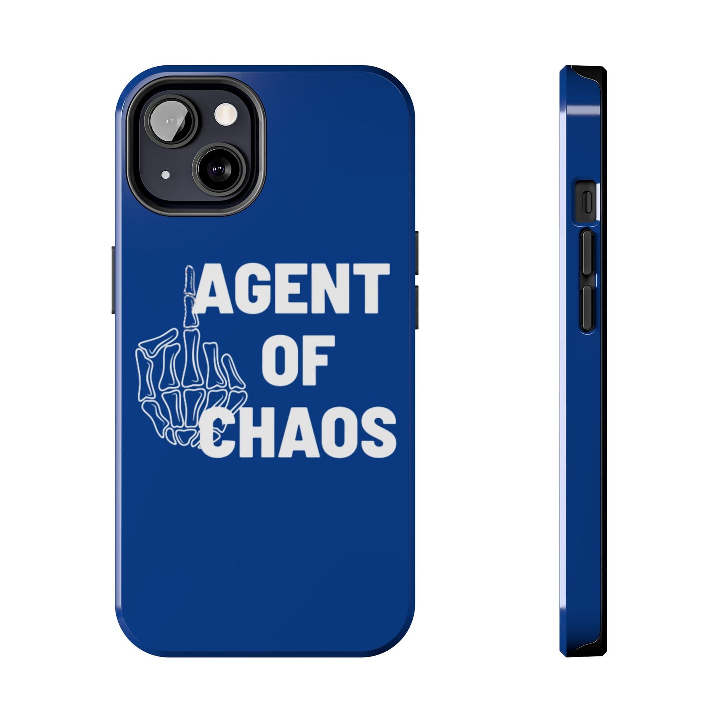 Phone Case — "Agent of Chaos" Bold Skeleton Graphic Rugged Protection