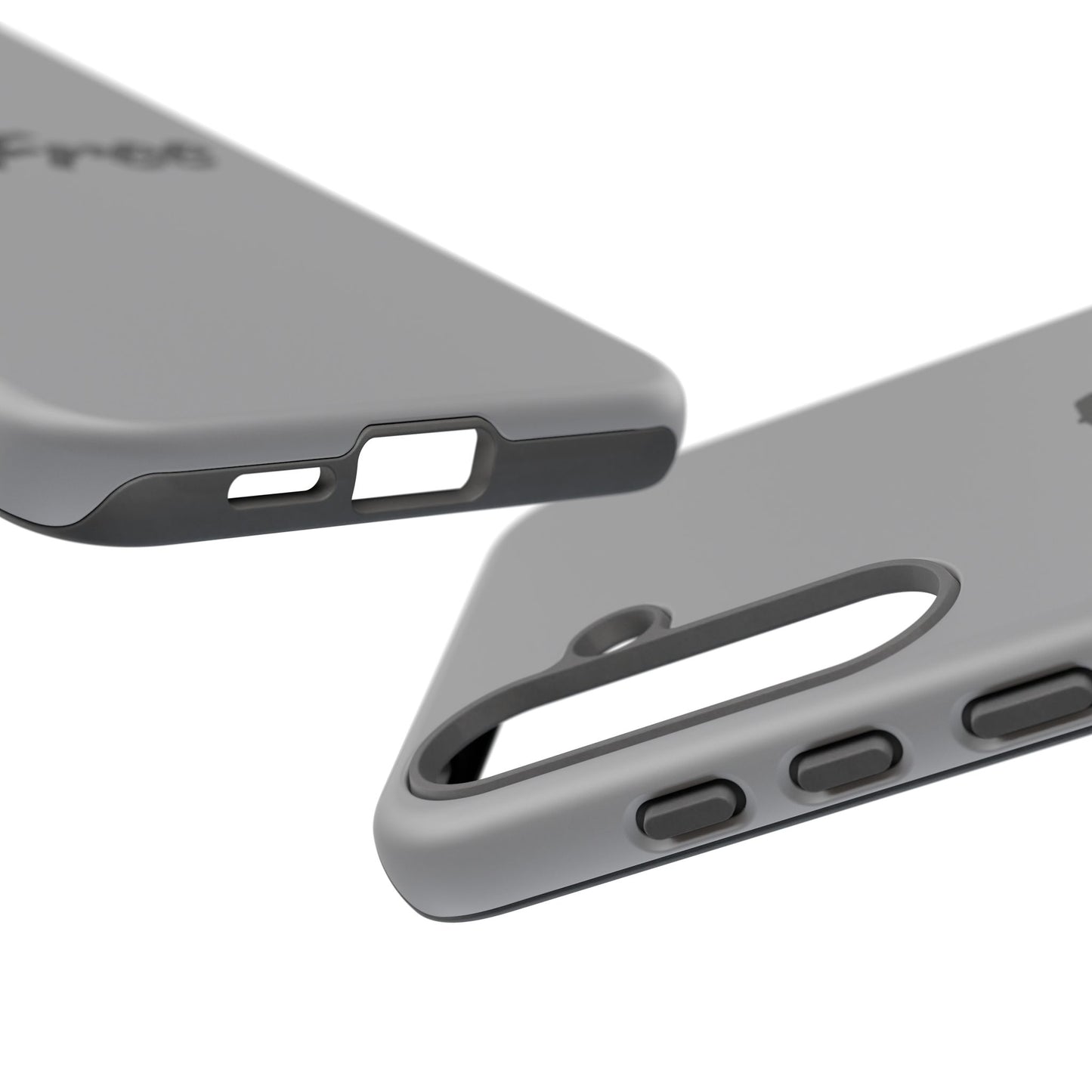 CareFree Tough Phone Case — Slim Protective iPhone Cover with Bold Red & Black Script