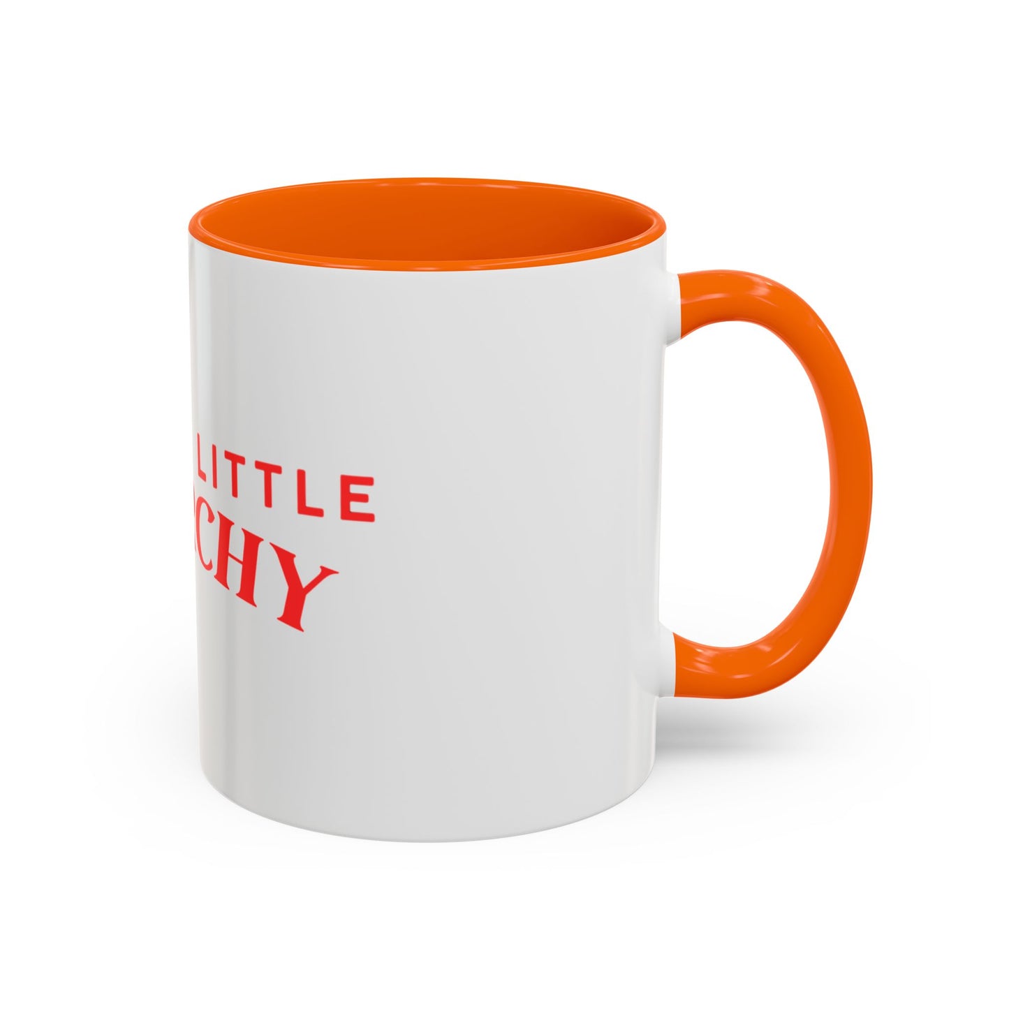 Accent Coffee Mug - "Cause a Little Anarchy" Red Typography