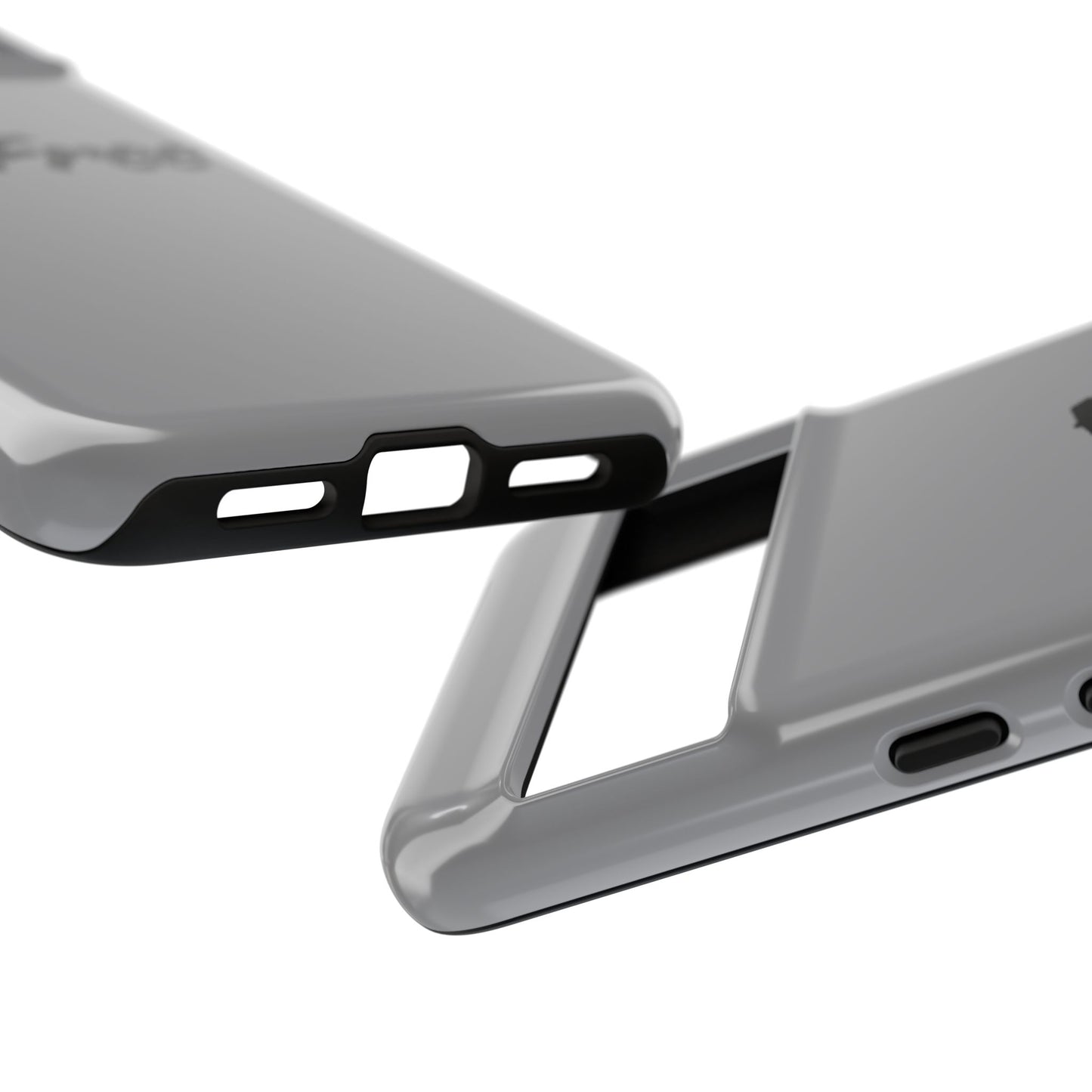 CareFree Tough Phone Case — Slim Protective iPhone Cover with Bold Red & Black Script